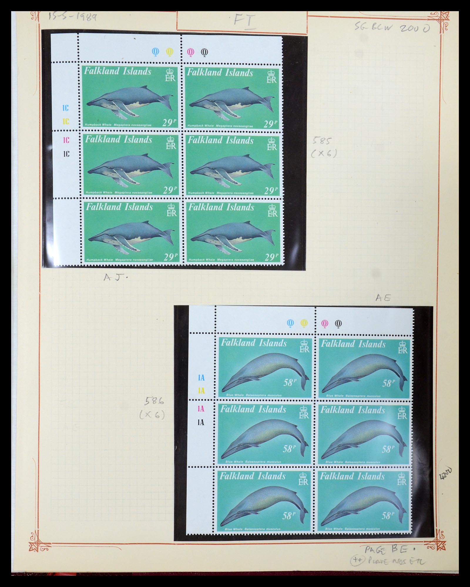 35396 105 - Postzegelverzameling 35396 Falkland eilanden 1972-1992.