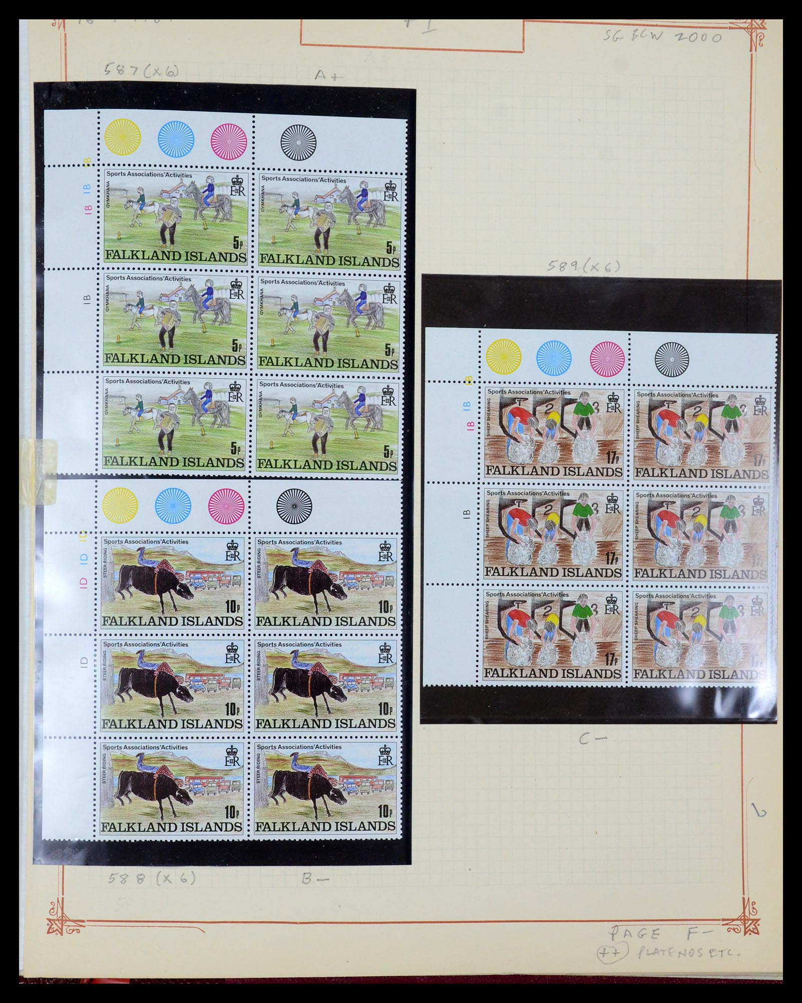 35396 106 - Postzegelverzameling 35396 Falkland eilanden 1972-1992.