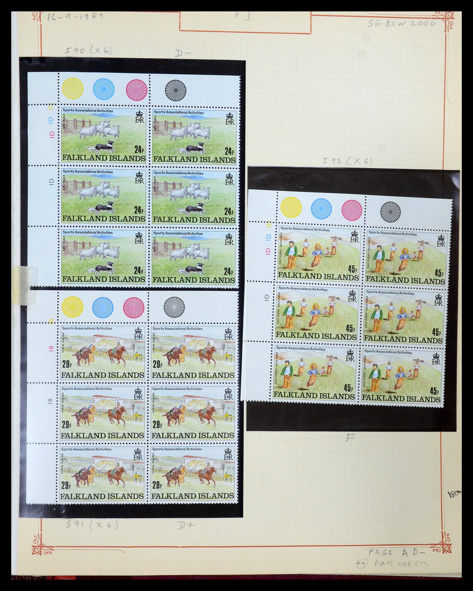 35396 107 - Postzegelverzameling 35396 Falkland eilanden 1972-1992.