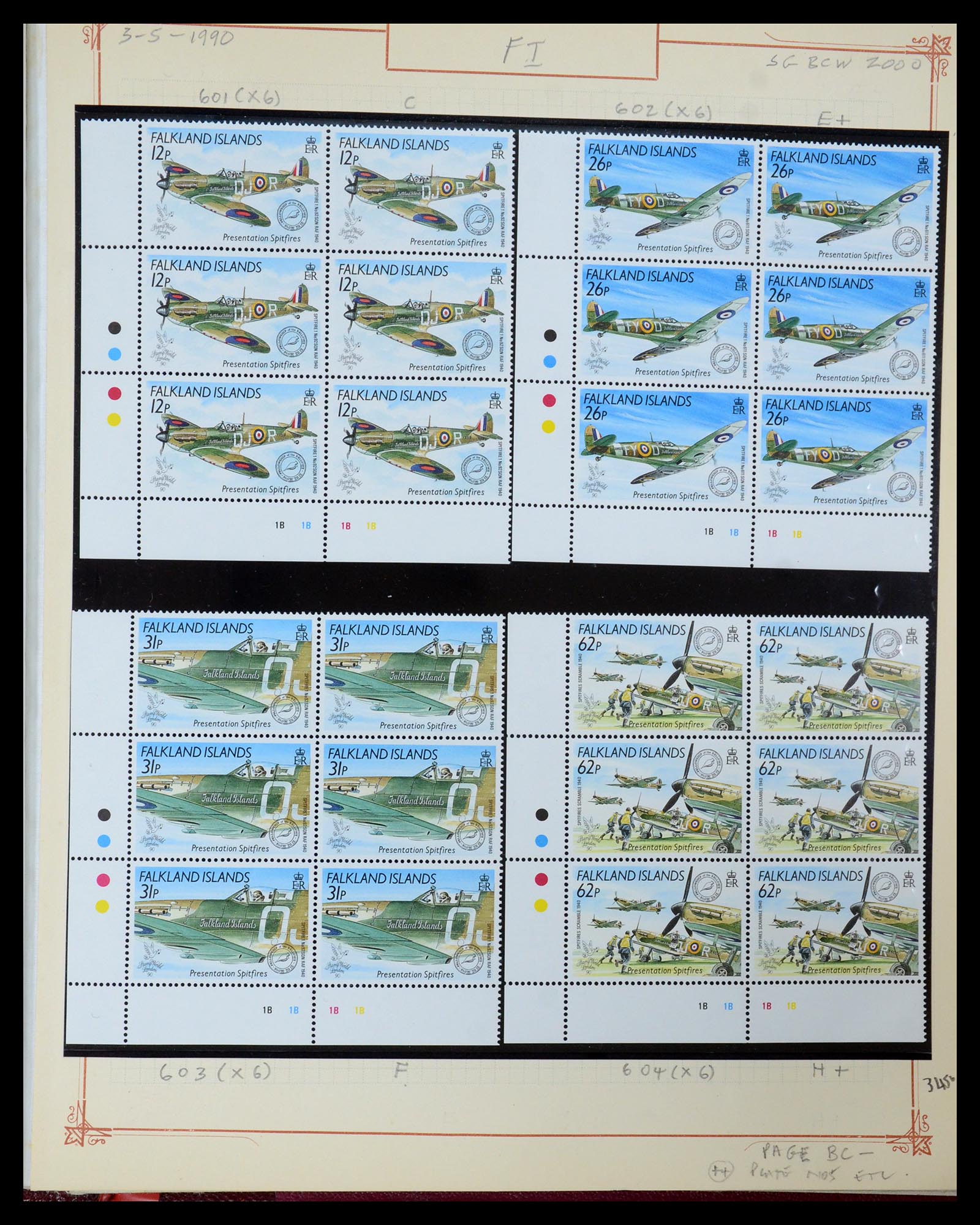 35396 110 - Postzegelverzameling 35396 Falkland eilanden 1972-1992.