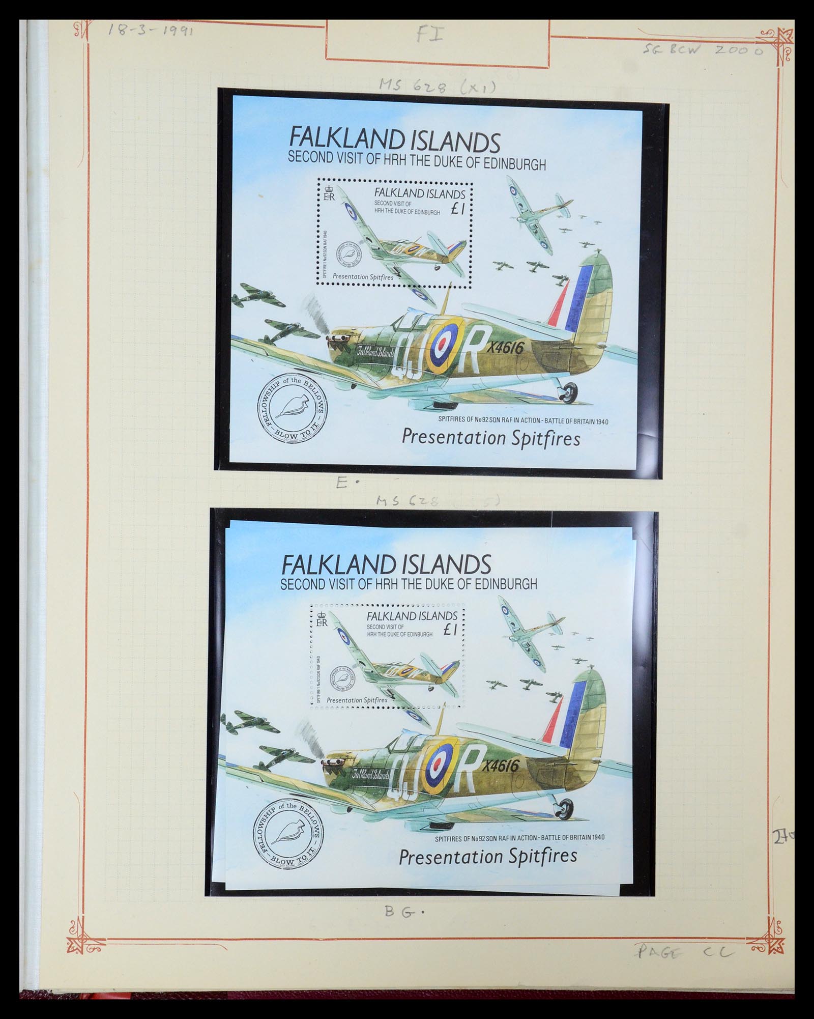 35396 117 - Postzegelverzameling 35396 Falkland eilanden 1972-1992.