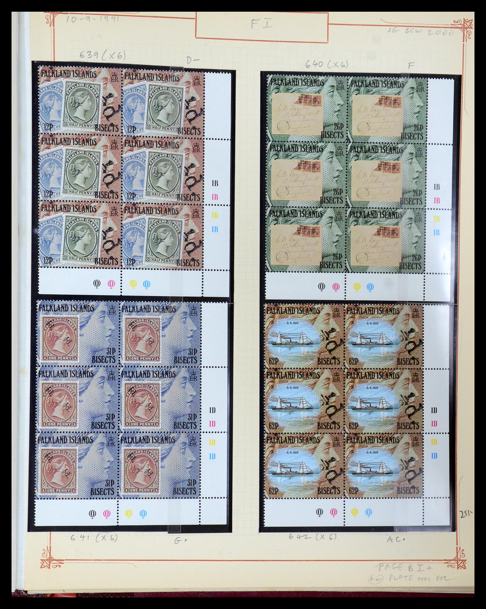 35396 123 - Postzegelverzameling 35396 Falkland eilanden 1972-1992.