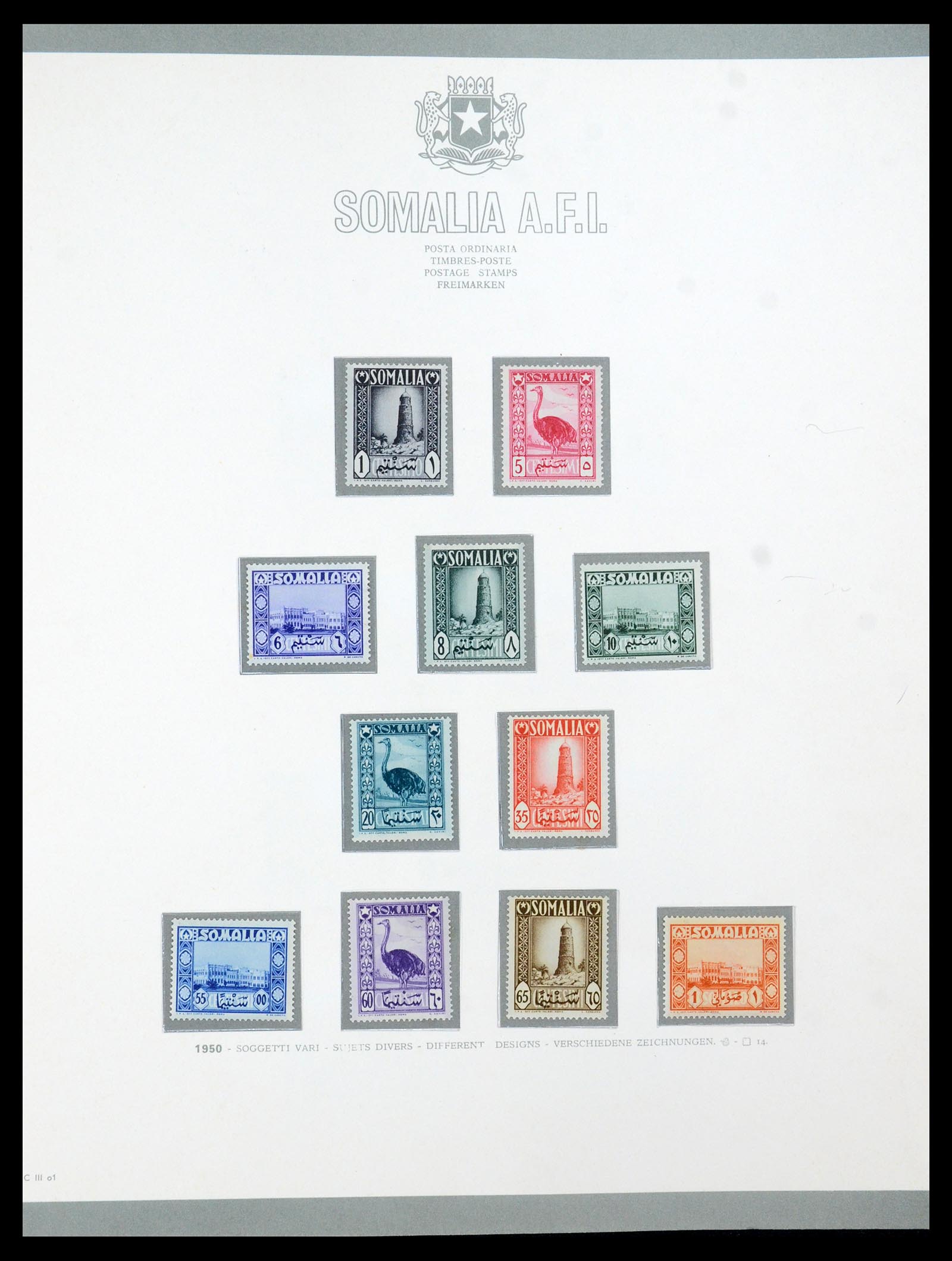 35398 001 - Postzegelverzameling 35398 Somalië 1950-1972.