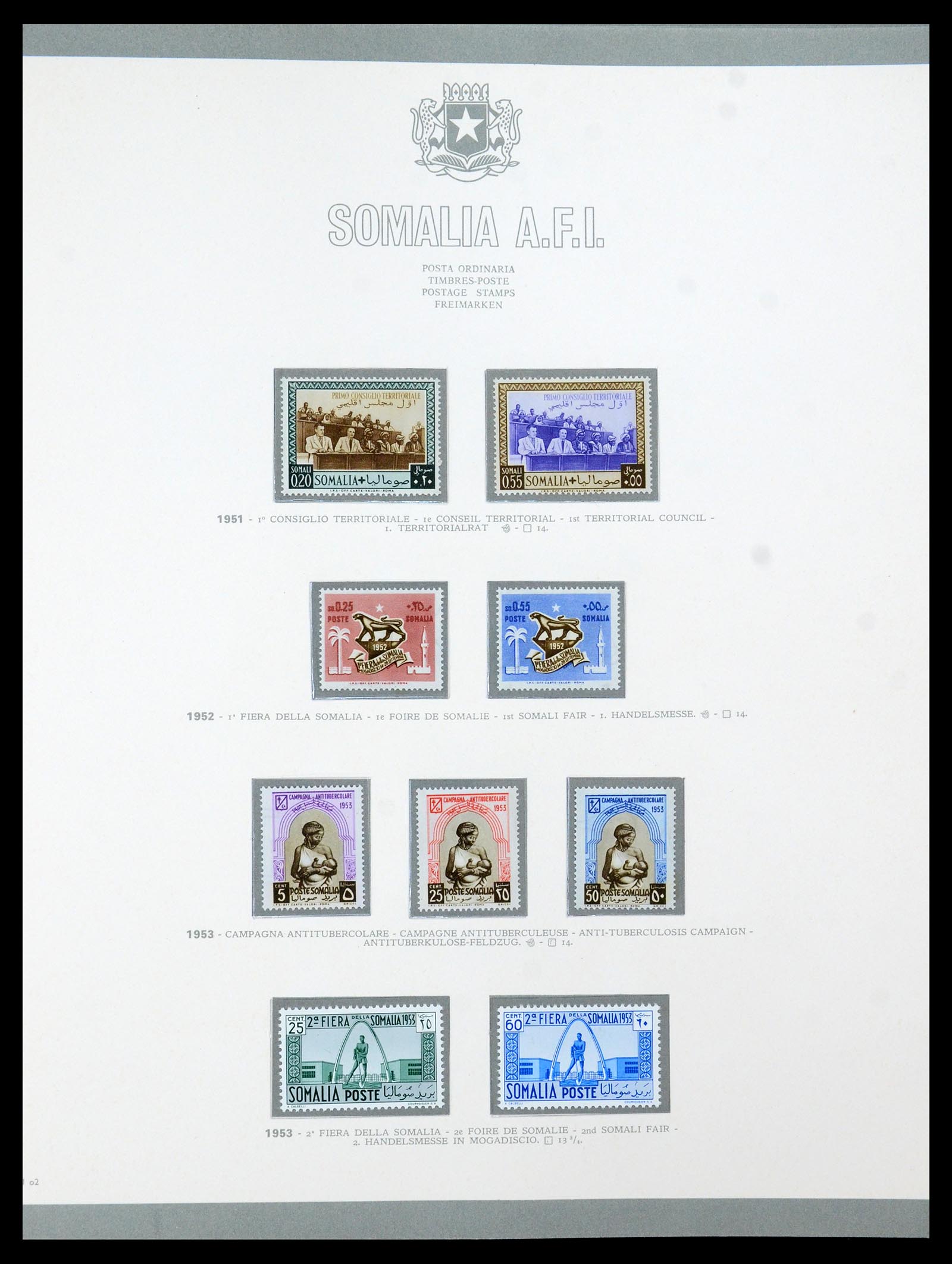 35398 002 - Postzegelverzameling 35398 Somalië 1950-1972.