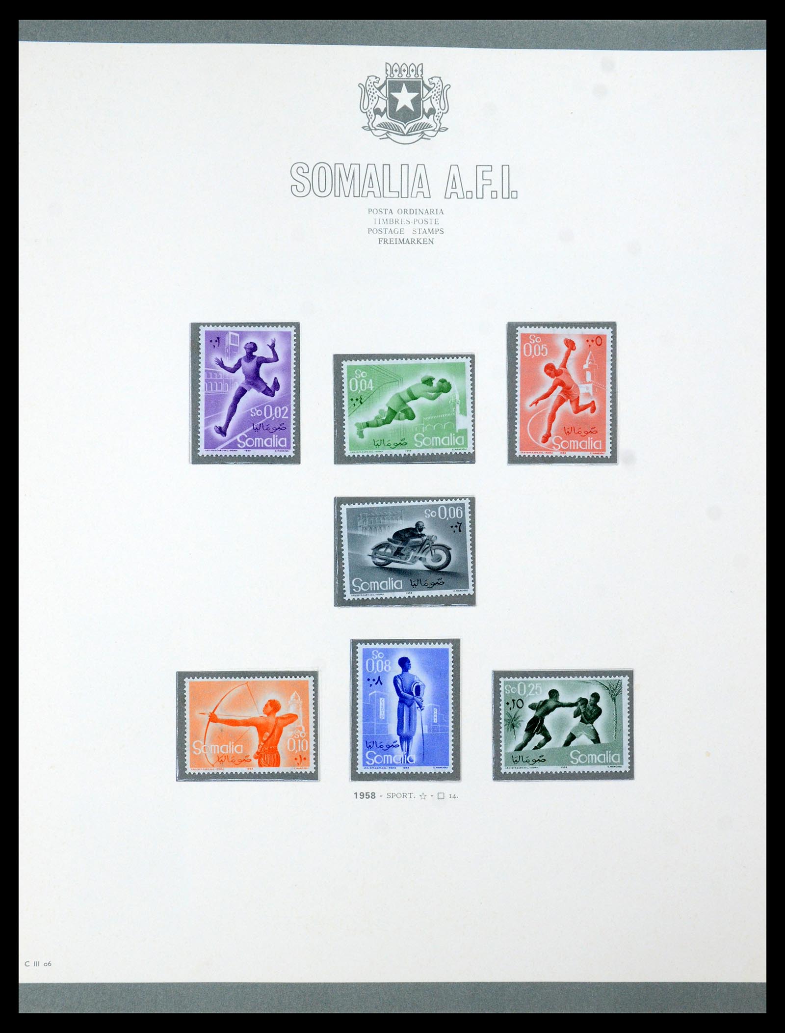 35398 006 - Postzegelverzameling 35398 Somalië 1950-1972.
