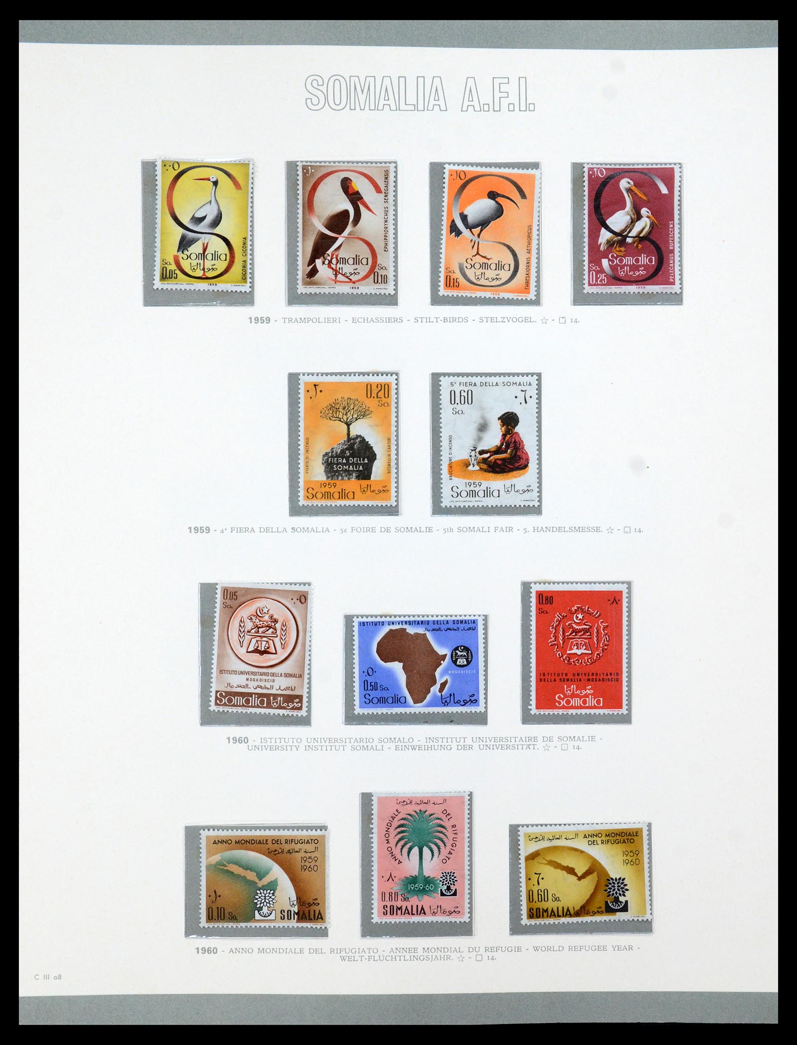 35398 008 - Postzegelverzameling 35398 Somalië 1950-1972.
