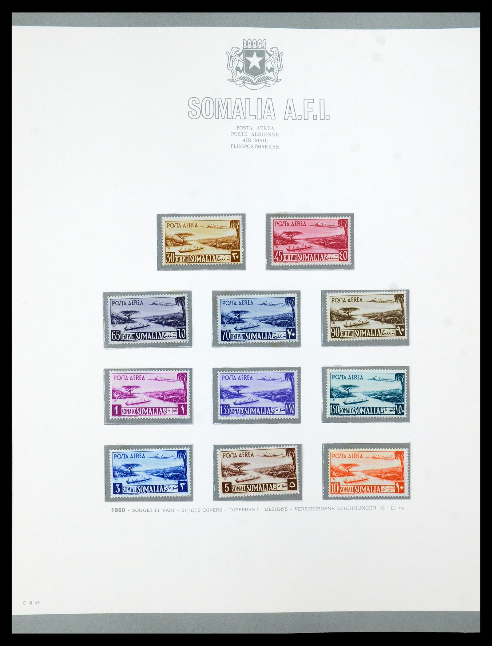 35398 009 - Postzegelverzameling 35398 Somalië 1950-1972.