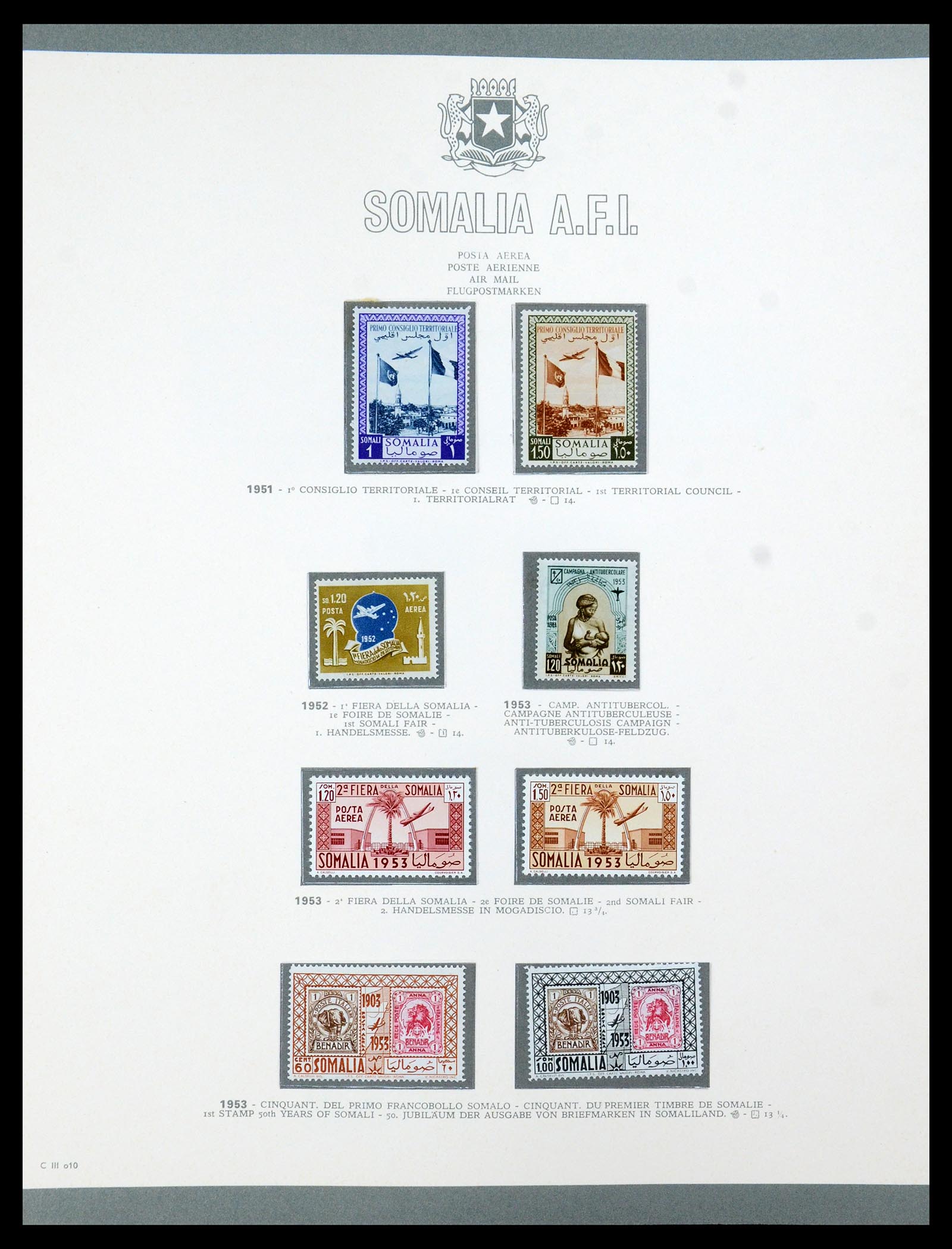 35398 010 - Postzegelverzameling 35398 Somalië 1950-1972.