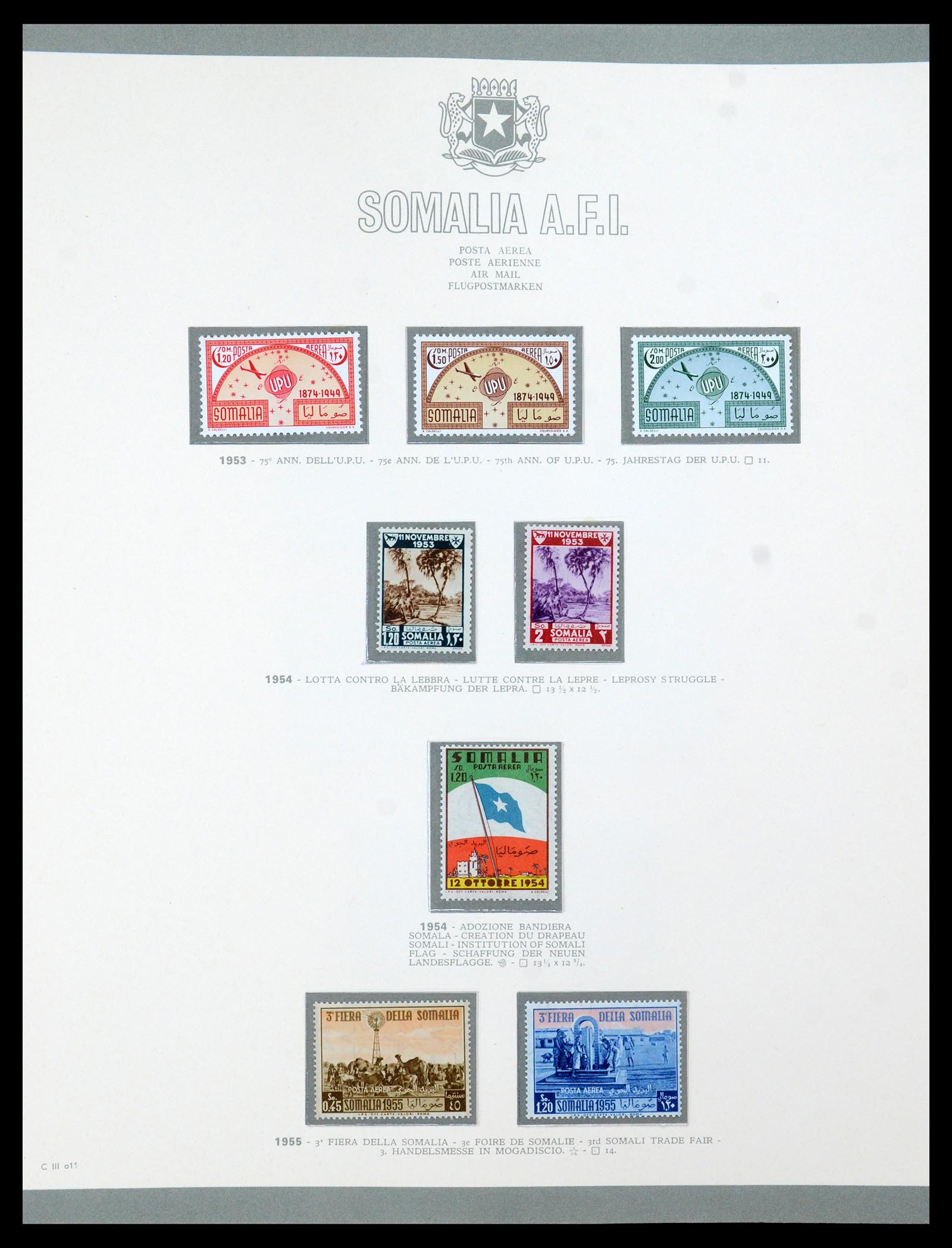 35398 011 - Postzegelverzameling 35398 Somalië 1950-1972.