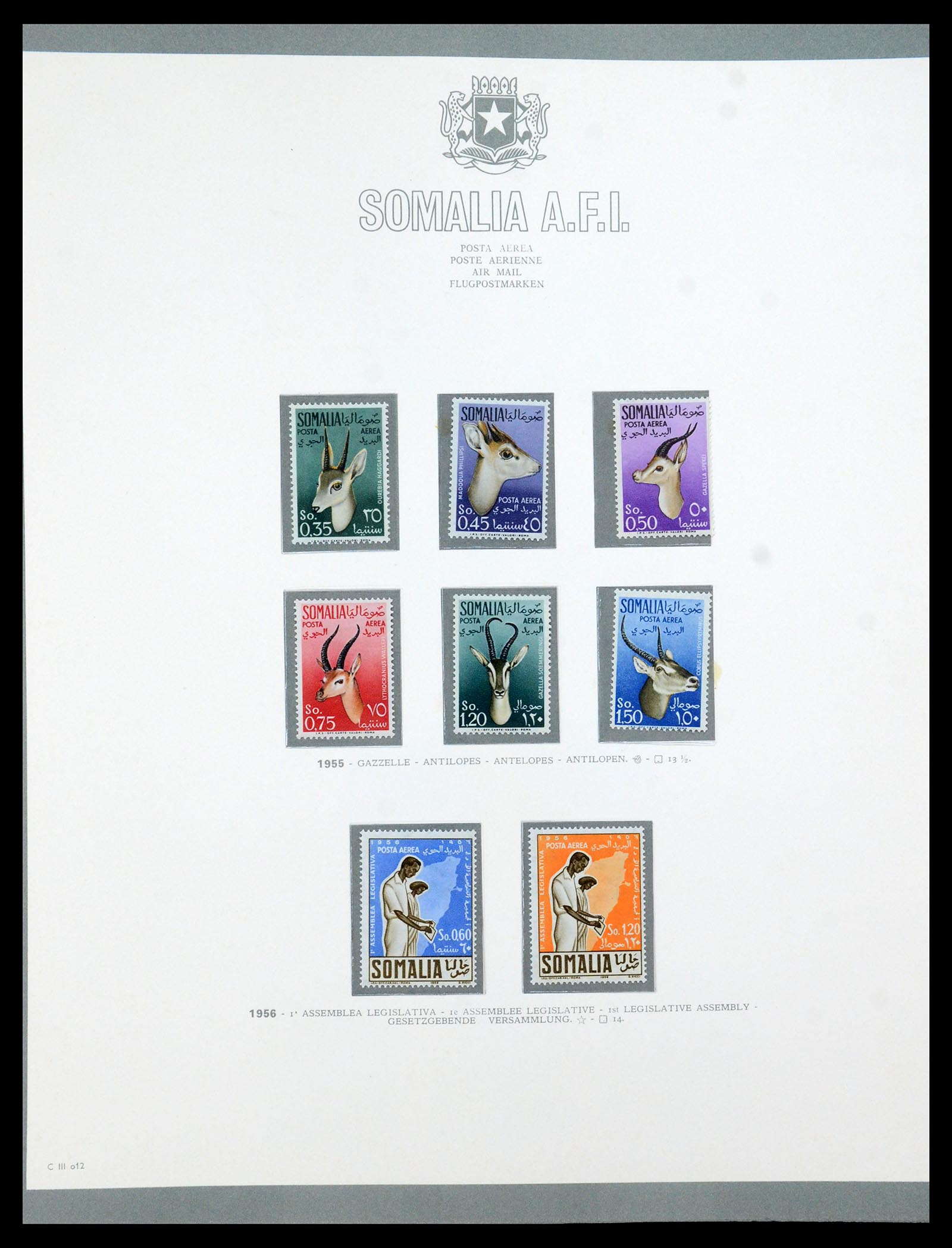 35398 012 - Postzegelverzameling 35398 Somalië 1950-1972.