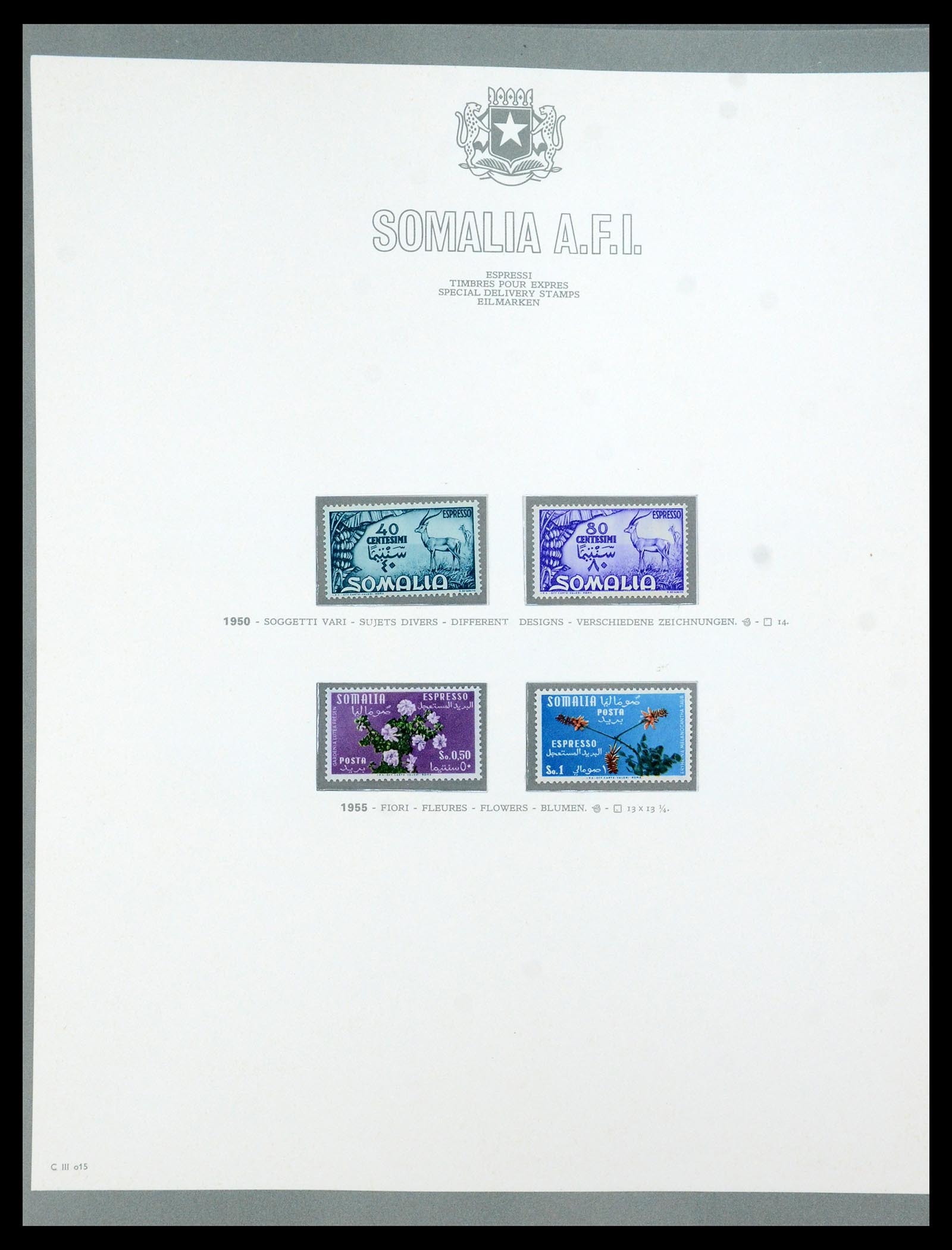 35398 015 - Postzegelverzameling 35398 Somalië 1950-1972.