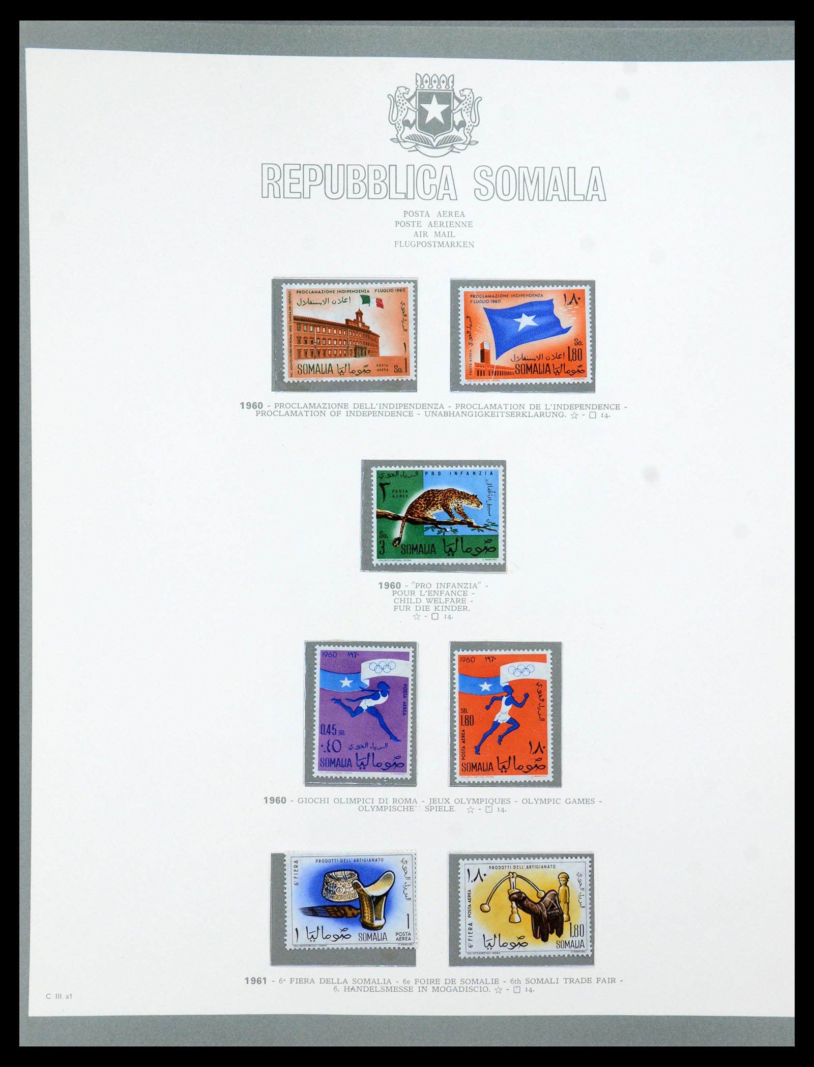 35398 020 - Postzegelverzameling 35398 Somalië 1950-1972.