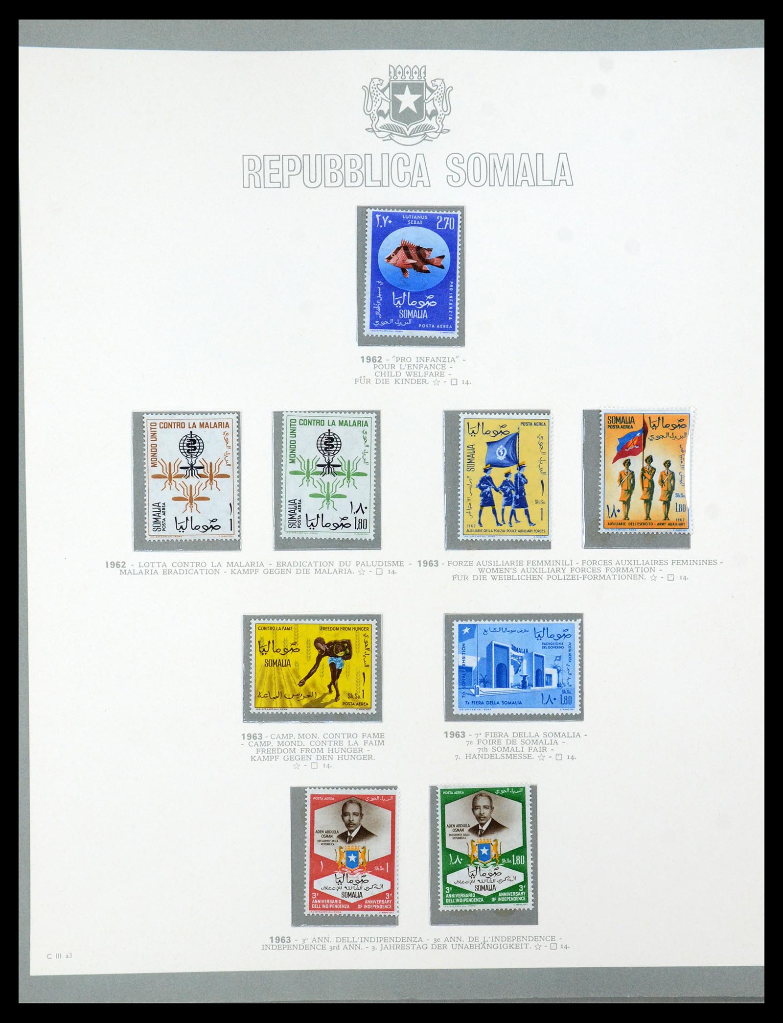 35398 023 - Stamp Collection 35398 Somalia 1950-1972.