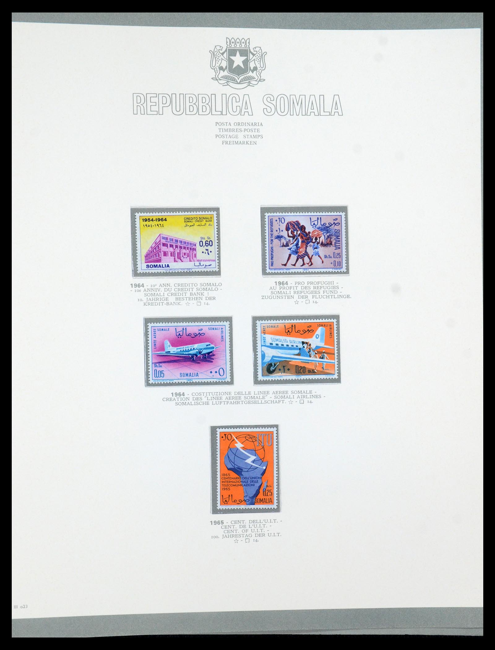 35398 028 - Stamp Collection 35398 Somalia 1950-1972.