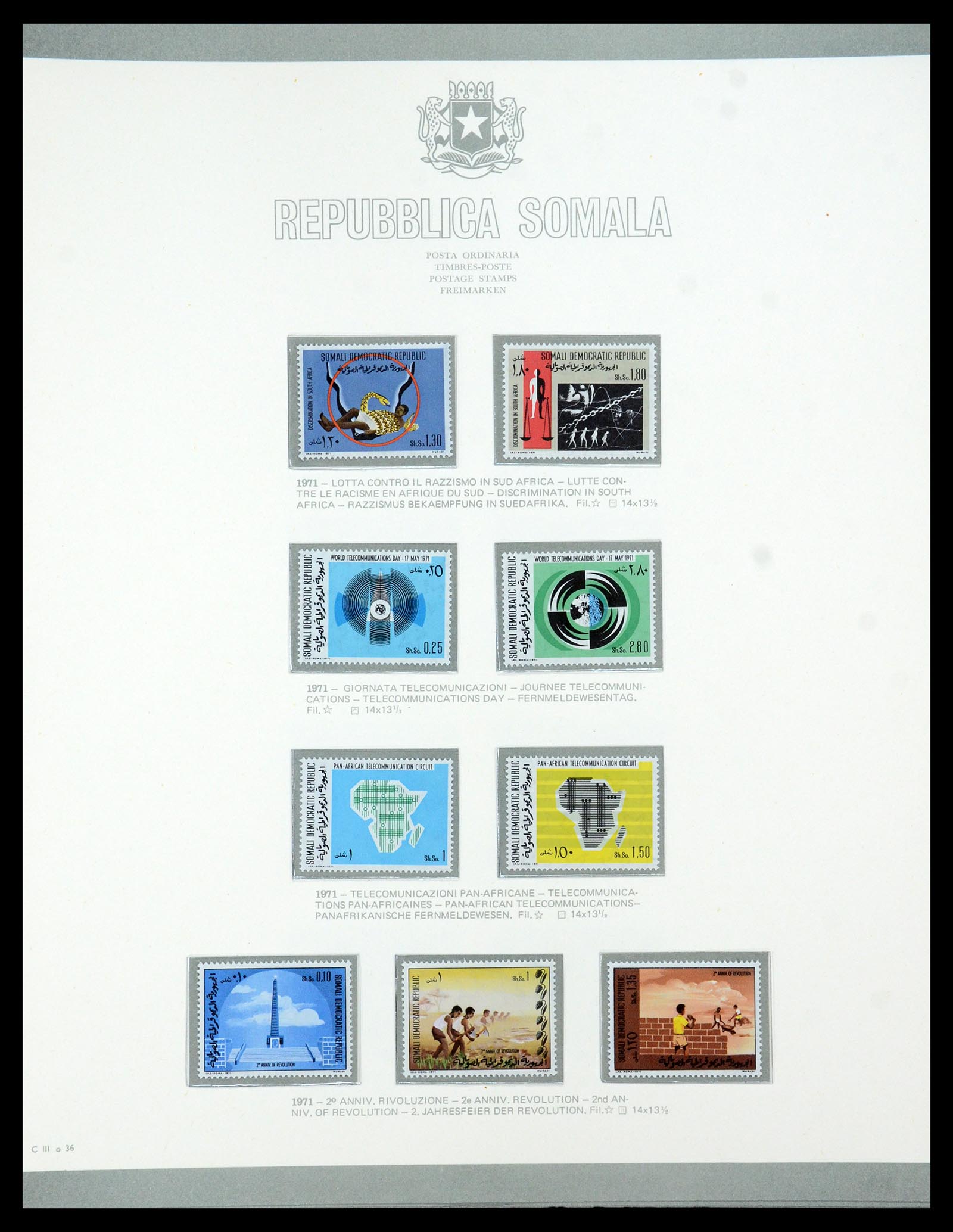 35398 041 - Postzegelverzameling 35398 Somalië 1950-1972.