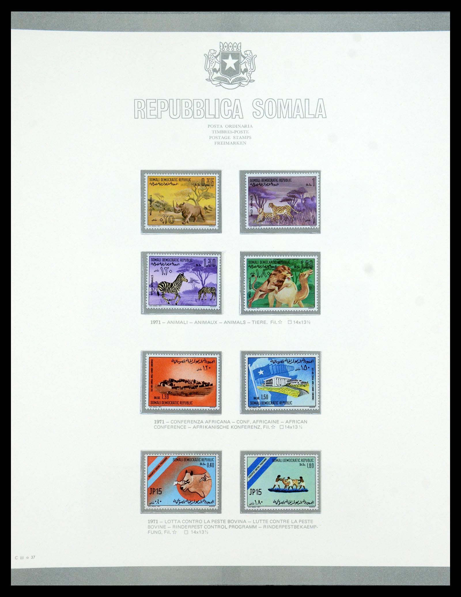 35398 042 - Postzegelverzameling 35398 Somalië 1950-1972.