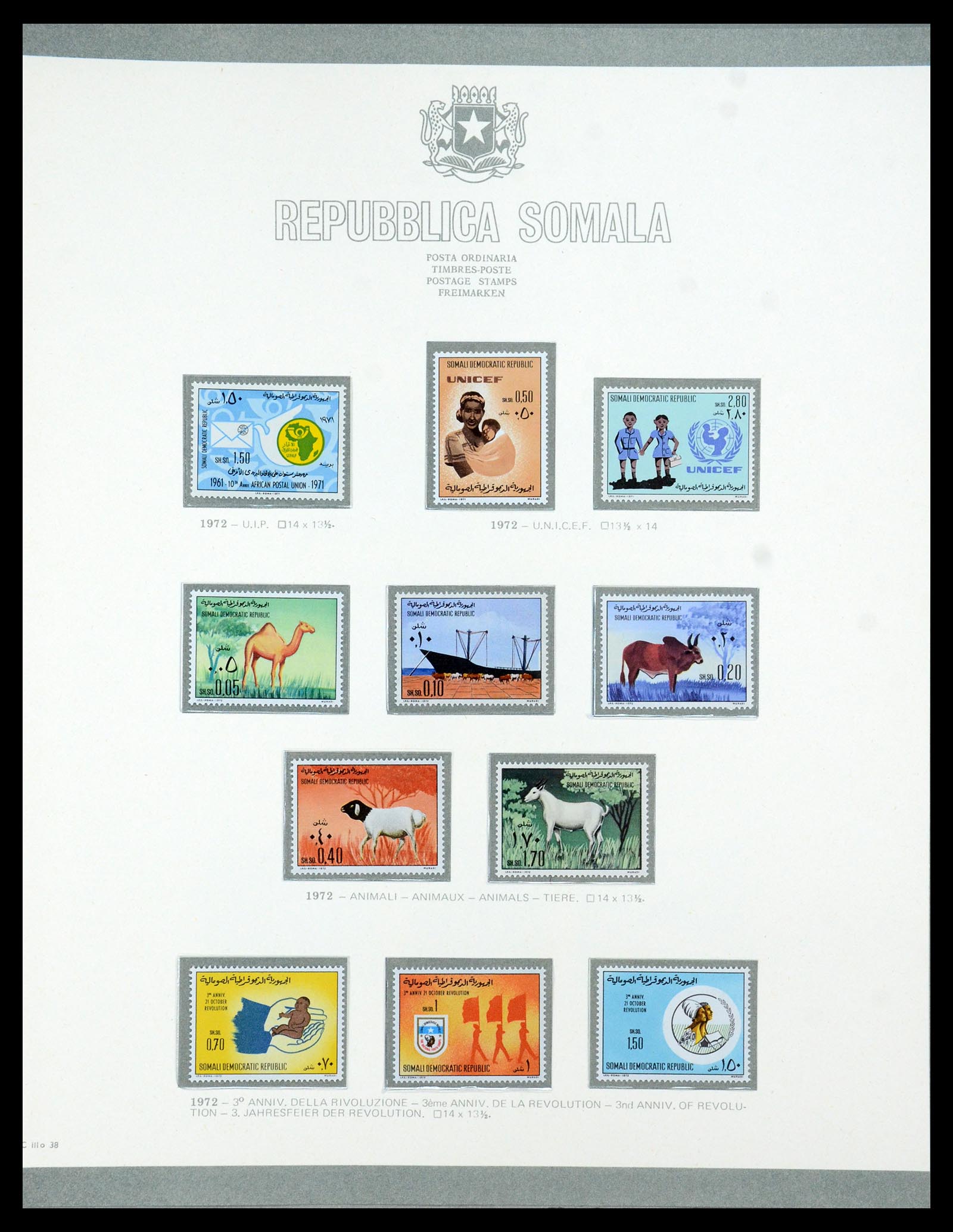 35398 043 - Postzegelverzameling 35398 Somalië 1950-1972.
