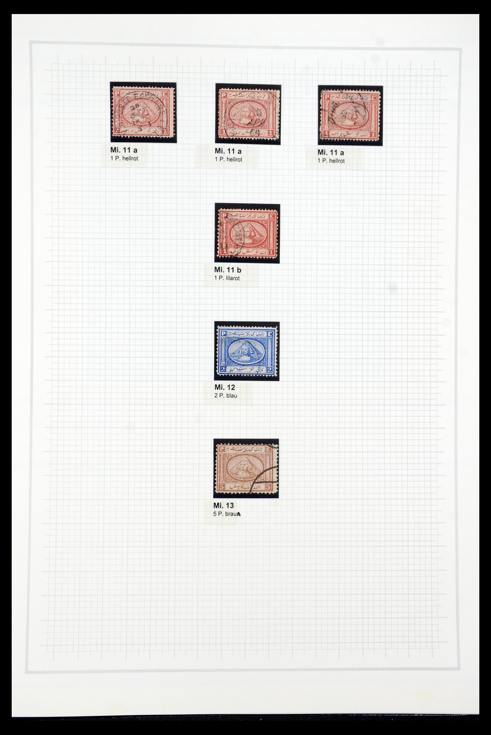 35399 003 - Stamp Collection 35399 Egypt 1866-1906.