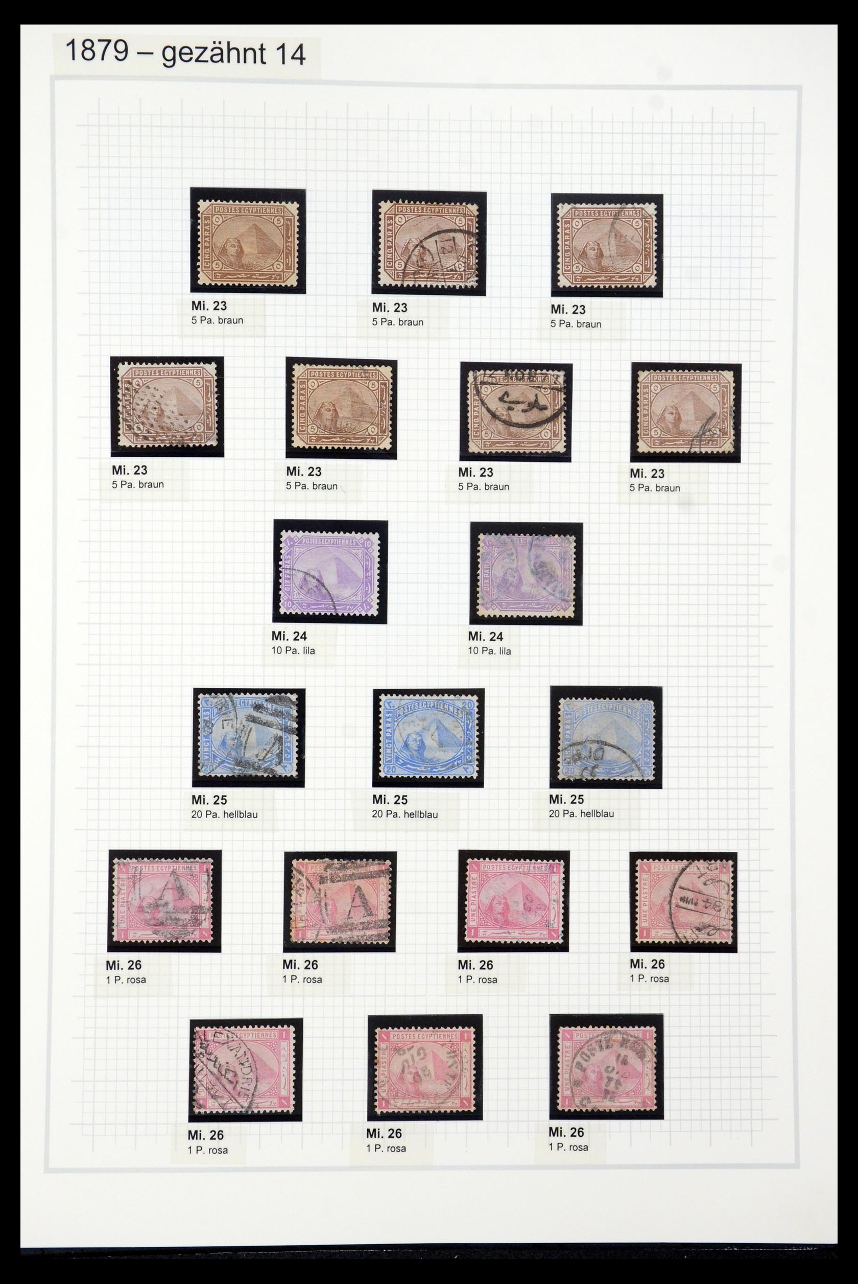 35399 008 - Postzegelverzameling 35399 Egypte 1866-1906.
