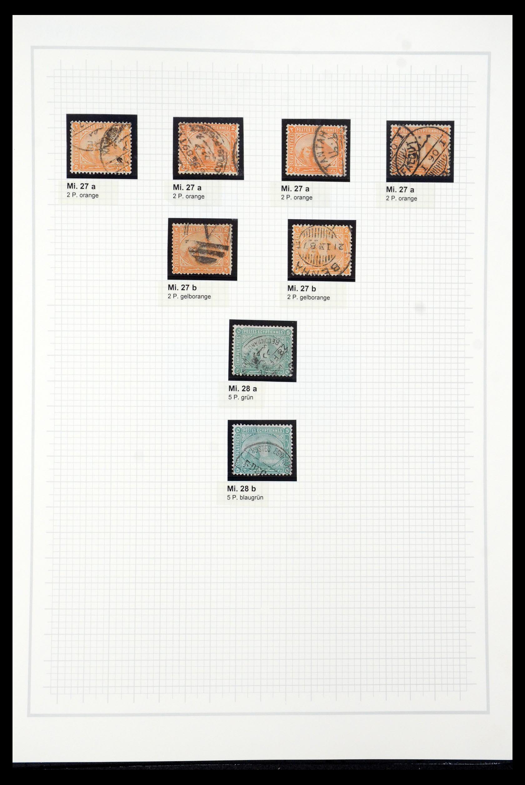 35399 009 - Stamp Collection 35399 Egypt 1866-1906.