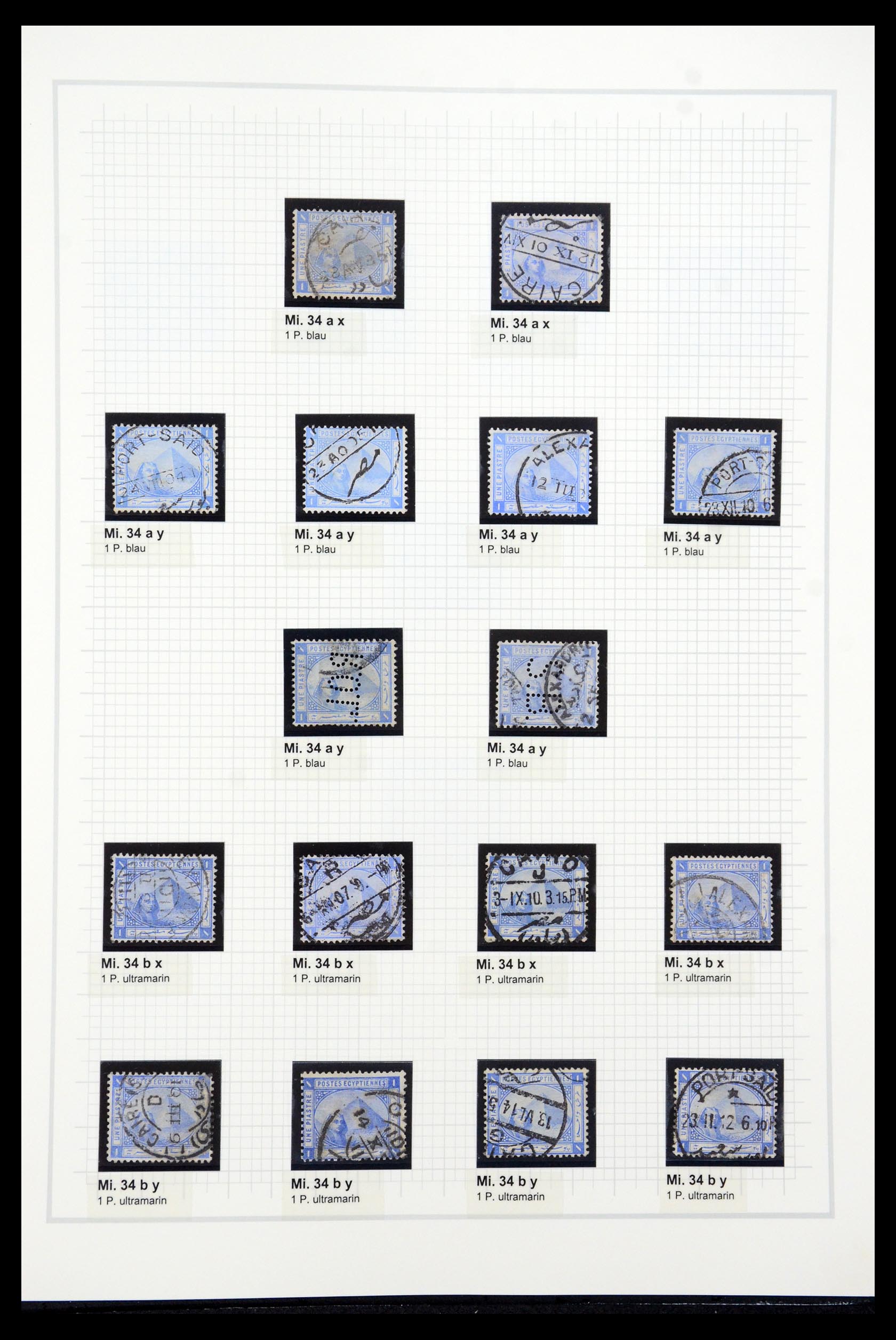 35399 013 - Postzegelverzameling 35399 Egypte 1866-1906.