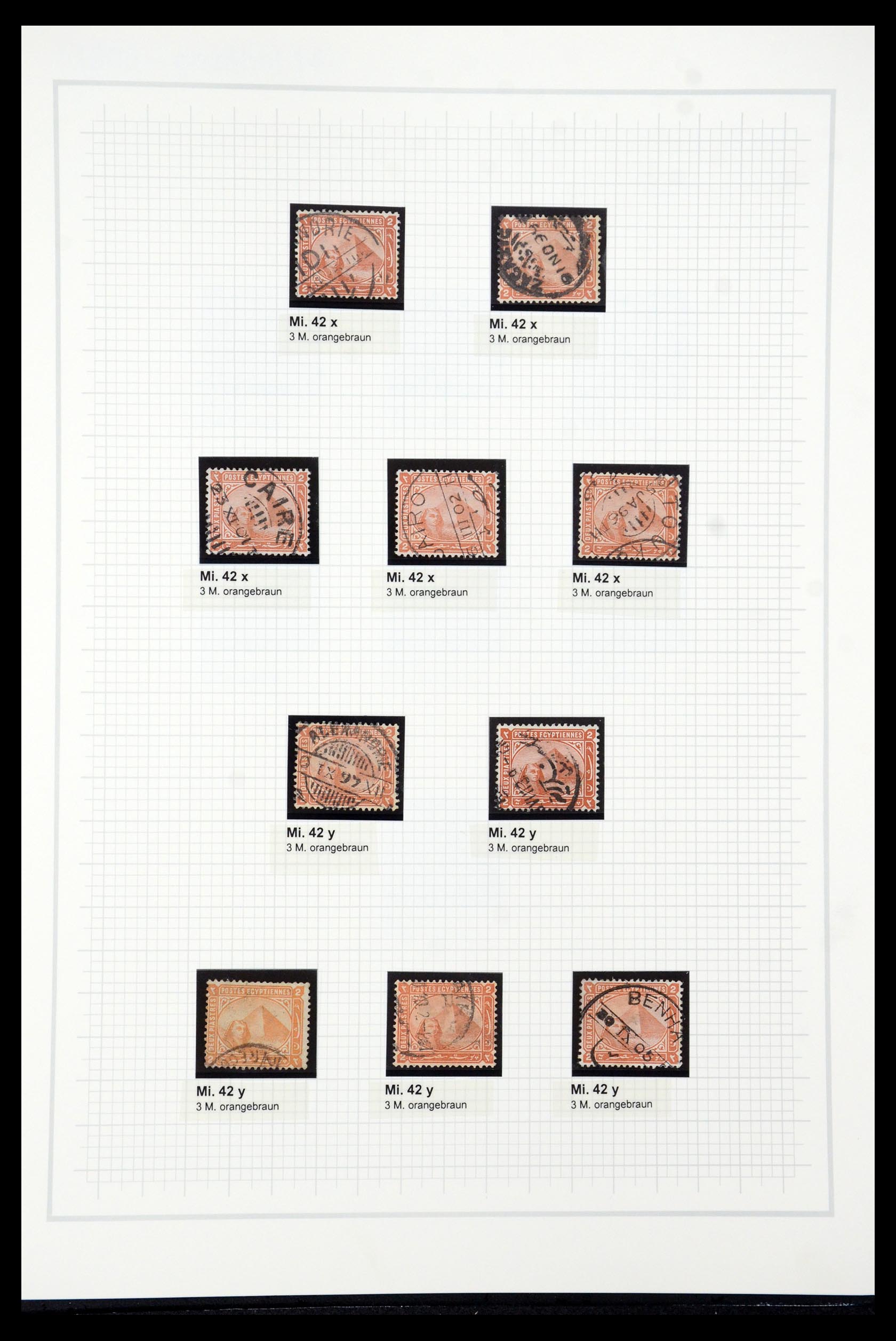 35399 020 - Postzegelverzameling 35399 Egypte 1866-1906.