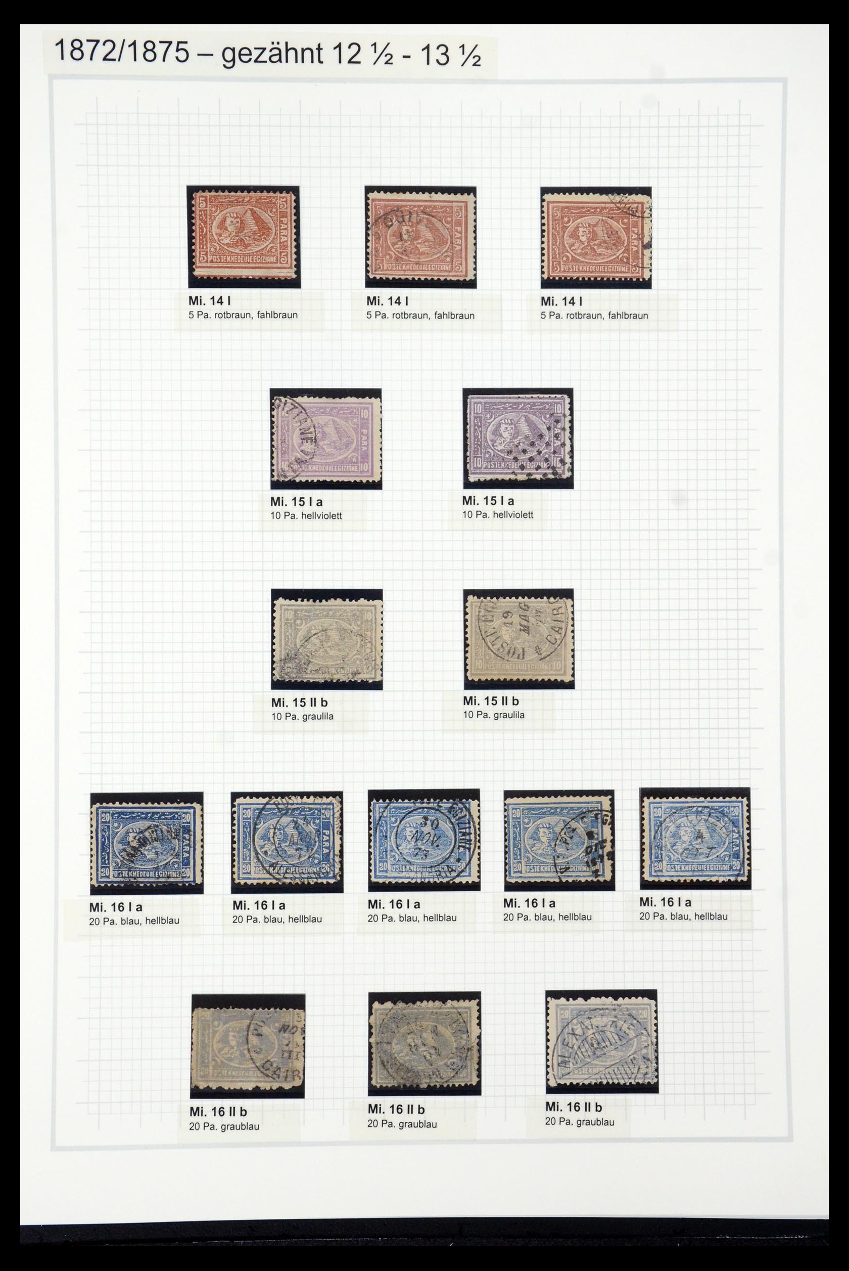 35399 024 - Postzegelverzameling 35399 Egypte 1866-1906.
