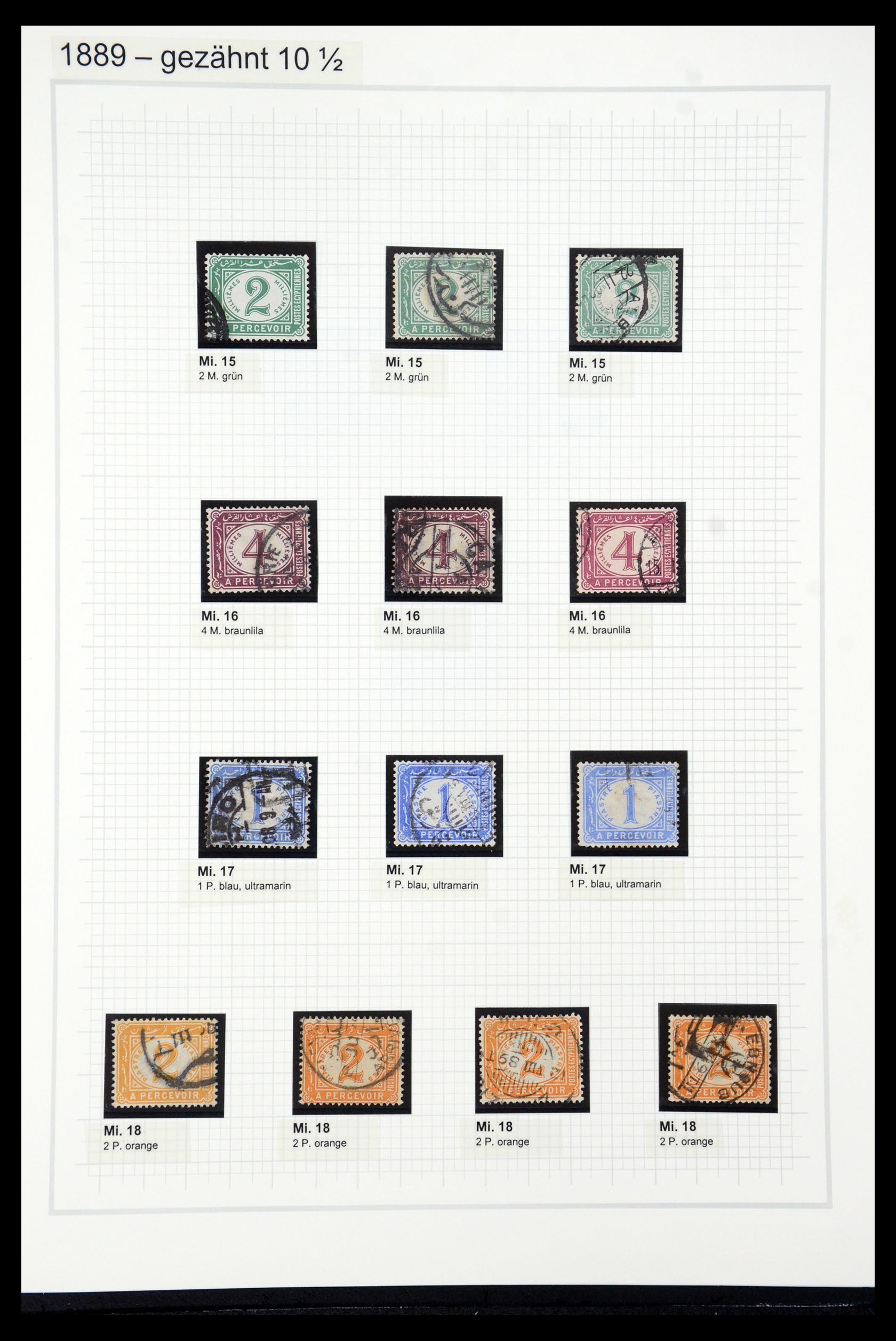 35399 027 - Postzegelverzameling 35399 Egypte 1866-1906.