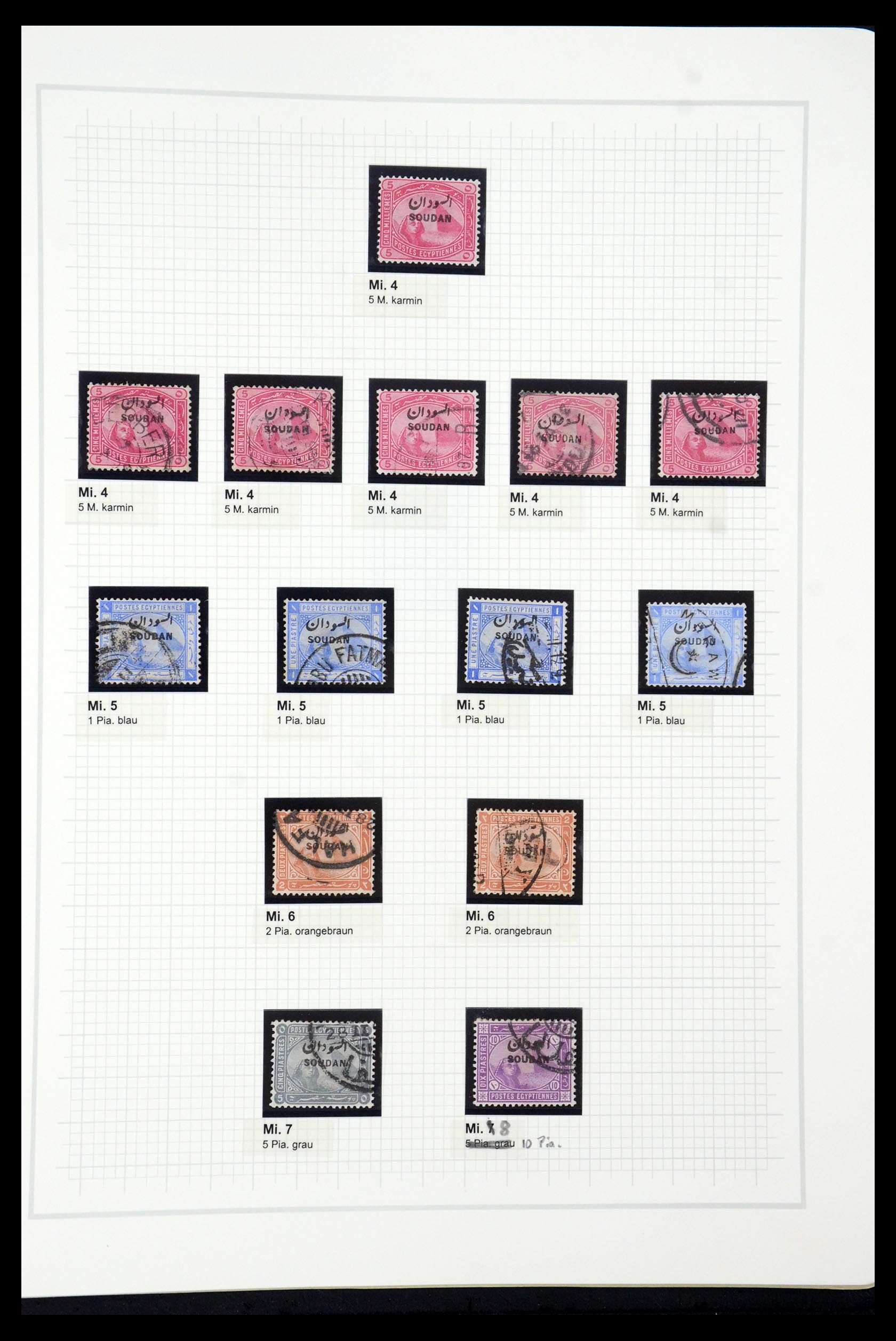 35399 040 - Stamp Collection 35399 Egypt 1866-1906.