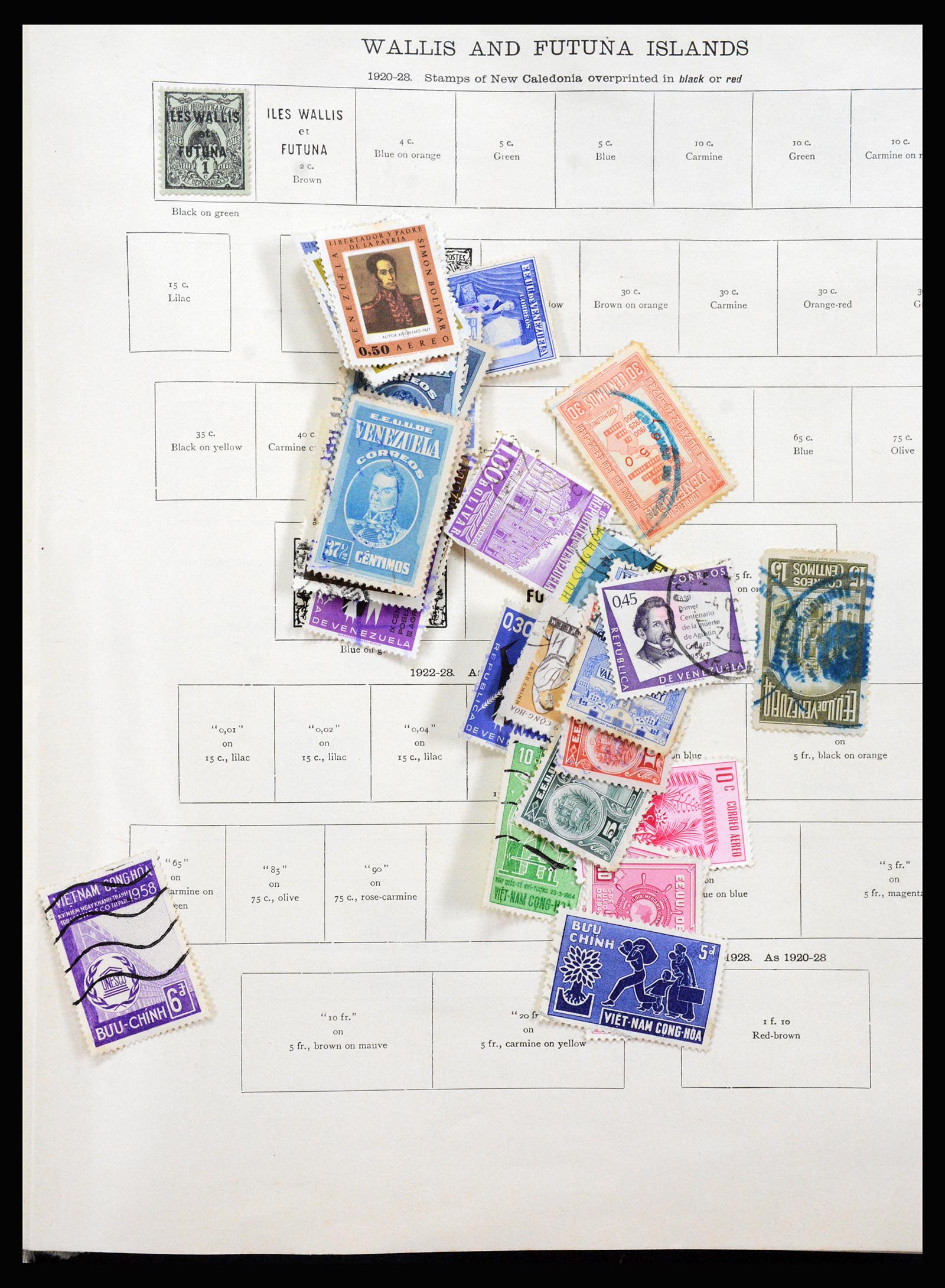 35402 1123 - Postzegelverzameling 35402 Wereld 1850-1970.
