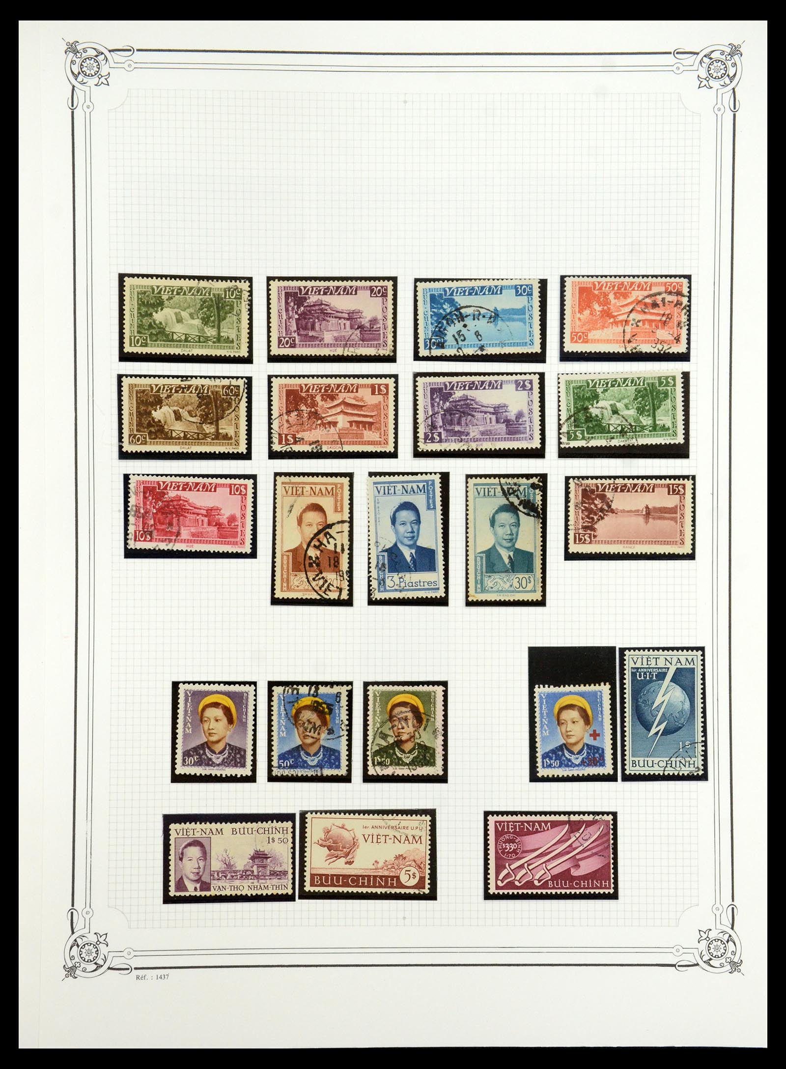 35404 002 - Postzegelverzameling 35404 Vietnam 1945-1991.