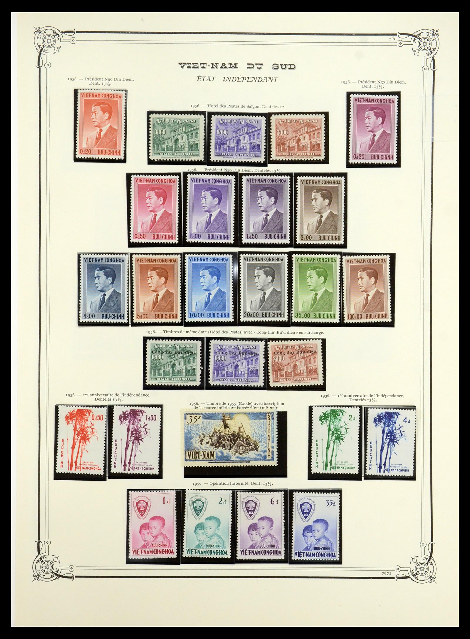 35404 007 - Postzegelverzameling 35404 Vietnam 1945-1991.