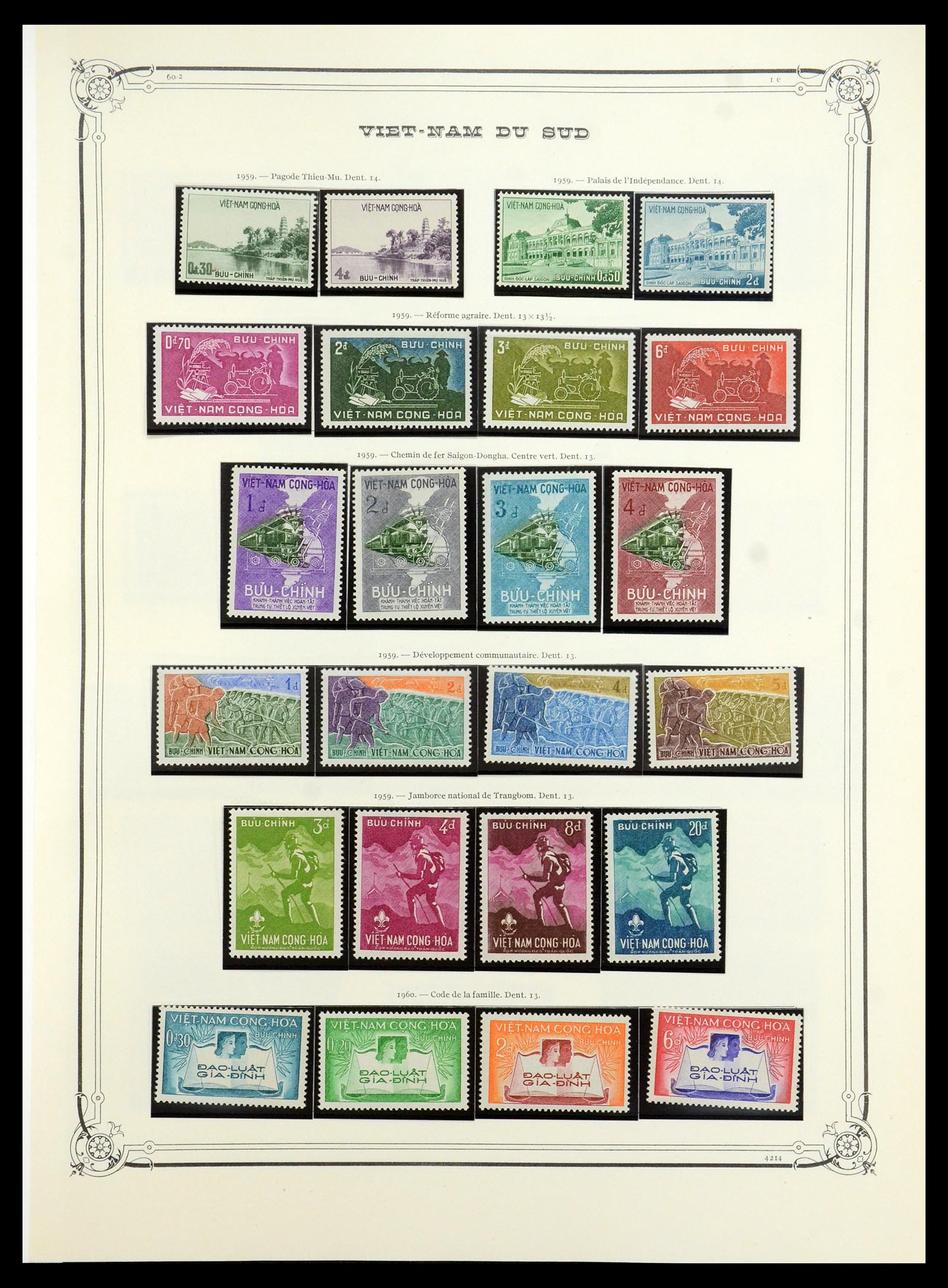 35404 010 - Postzegelverzameling 35404 Vietnam 1945-1991.