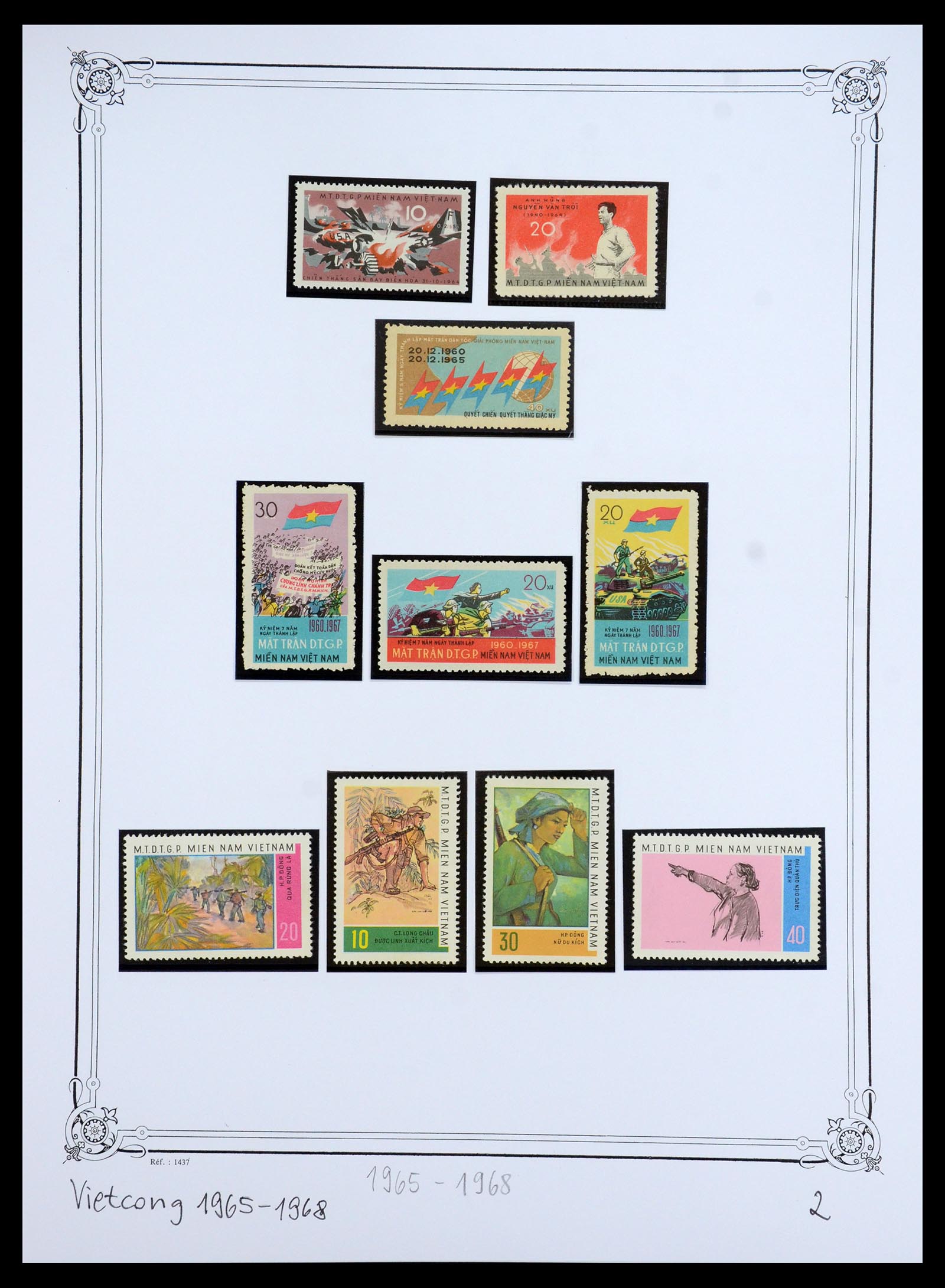 35404 040 - Postzegelverzameling 35404 Vietnam 1945-1991.