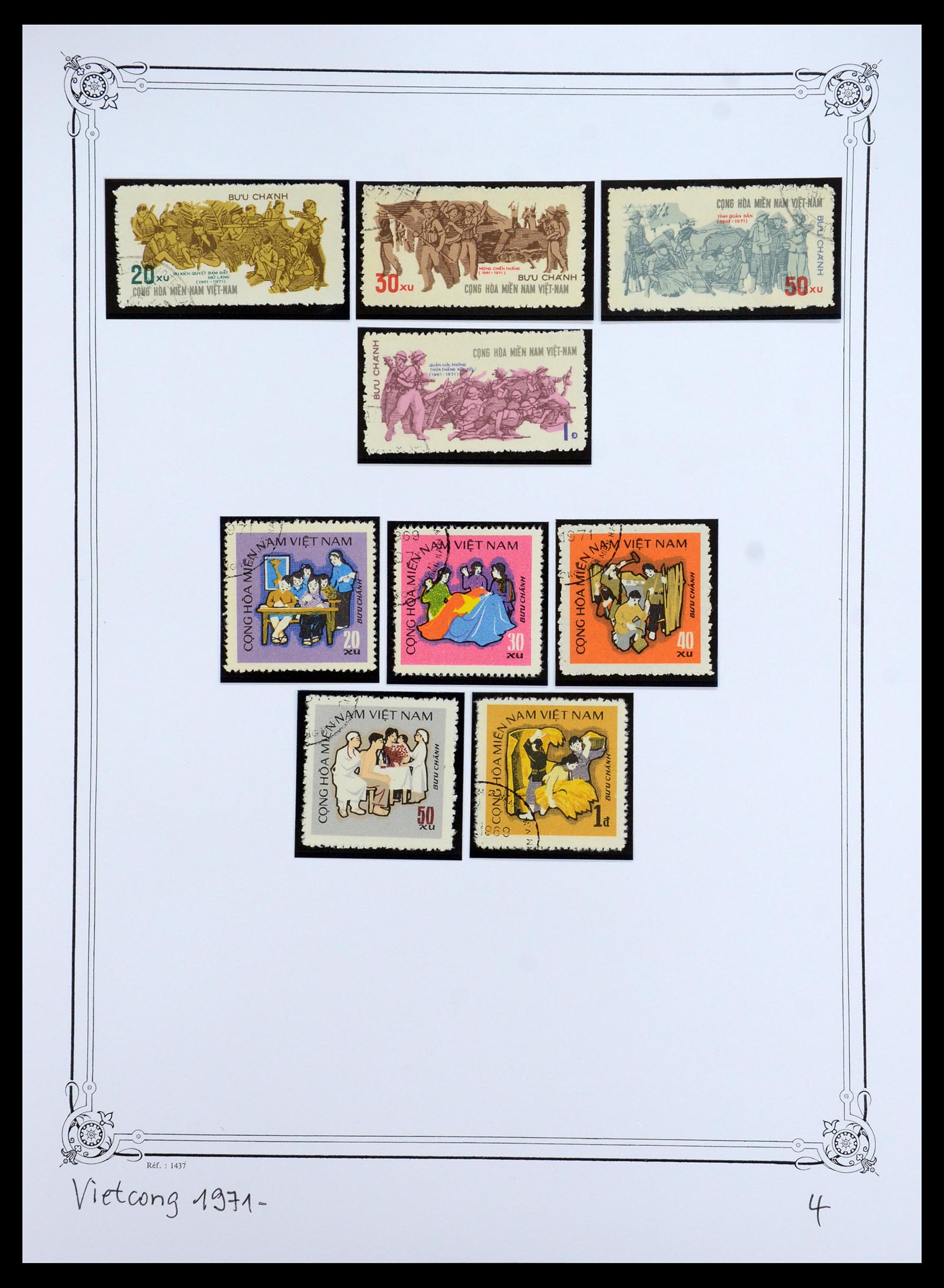 35404 042 - Postzegelverzameling 35404 Vietnam 1945-1991.