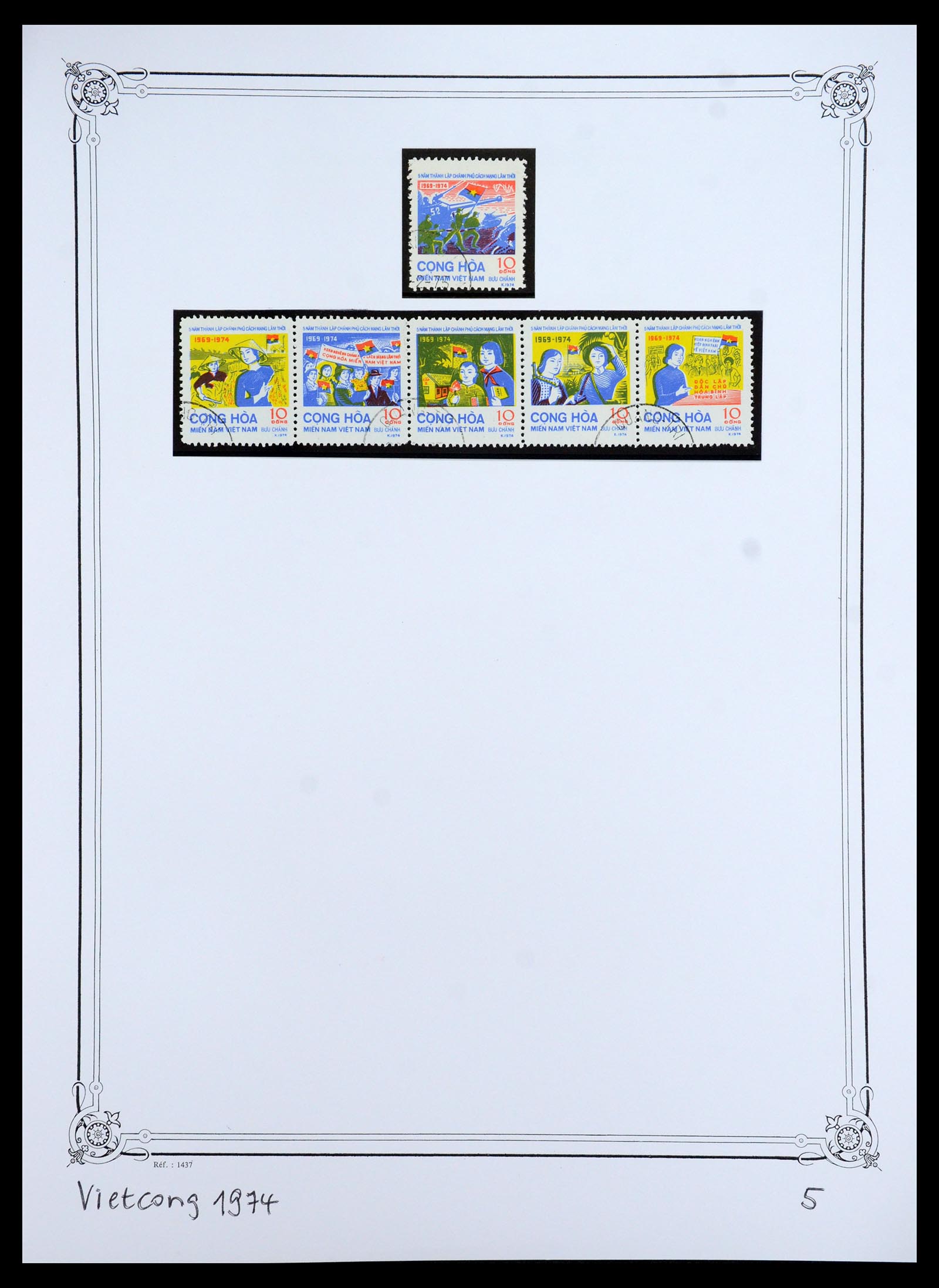 35404 043 - Postzegelverzameling 35404 Vietnam 1945-1991.