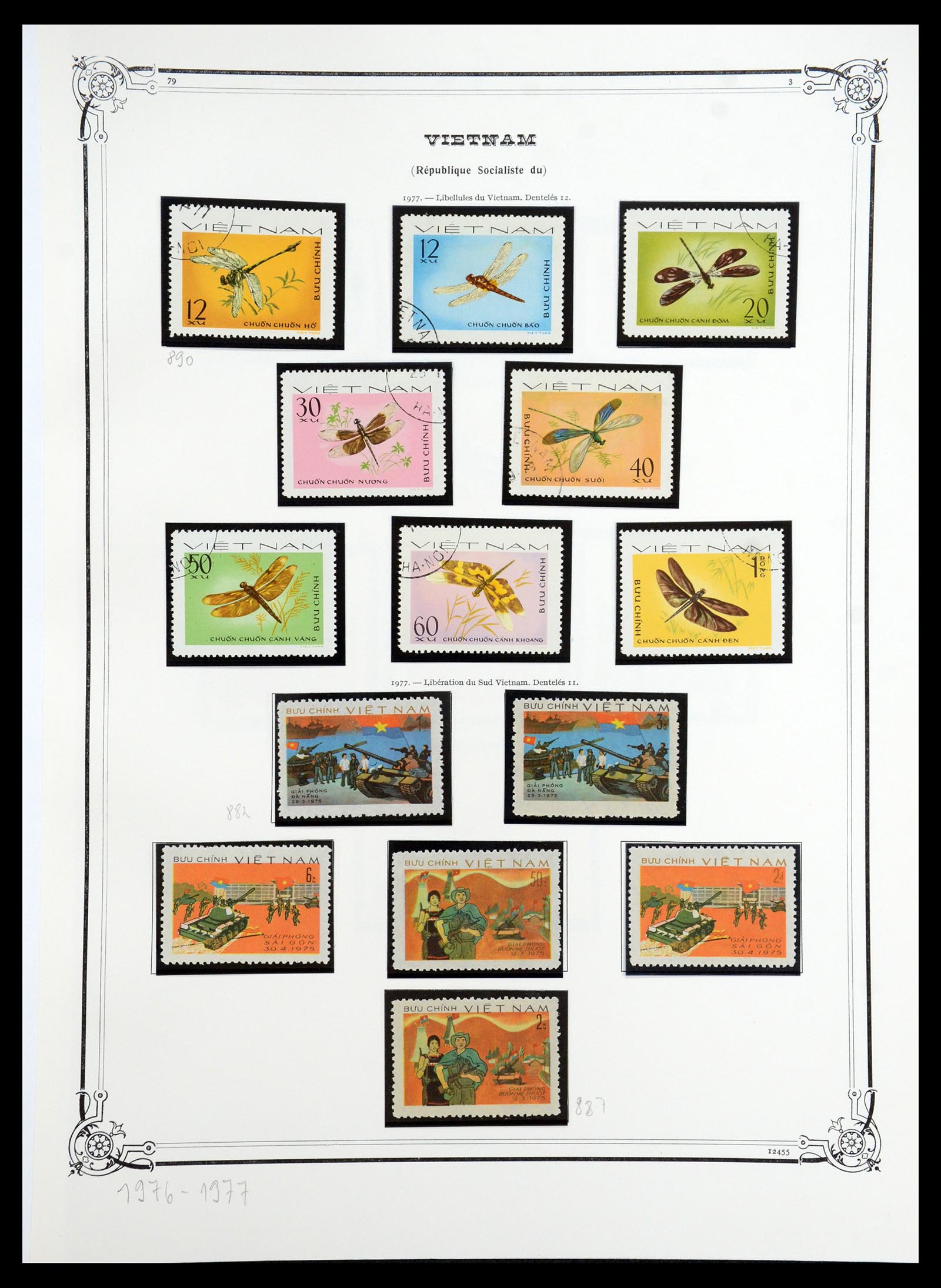 35404 124 - Postzegelverzameling 35404 Vietnam 1945-1991.