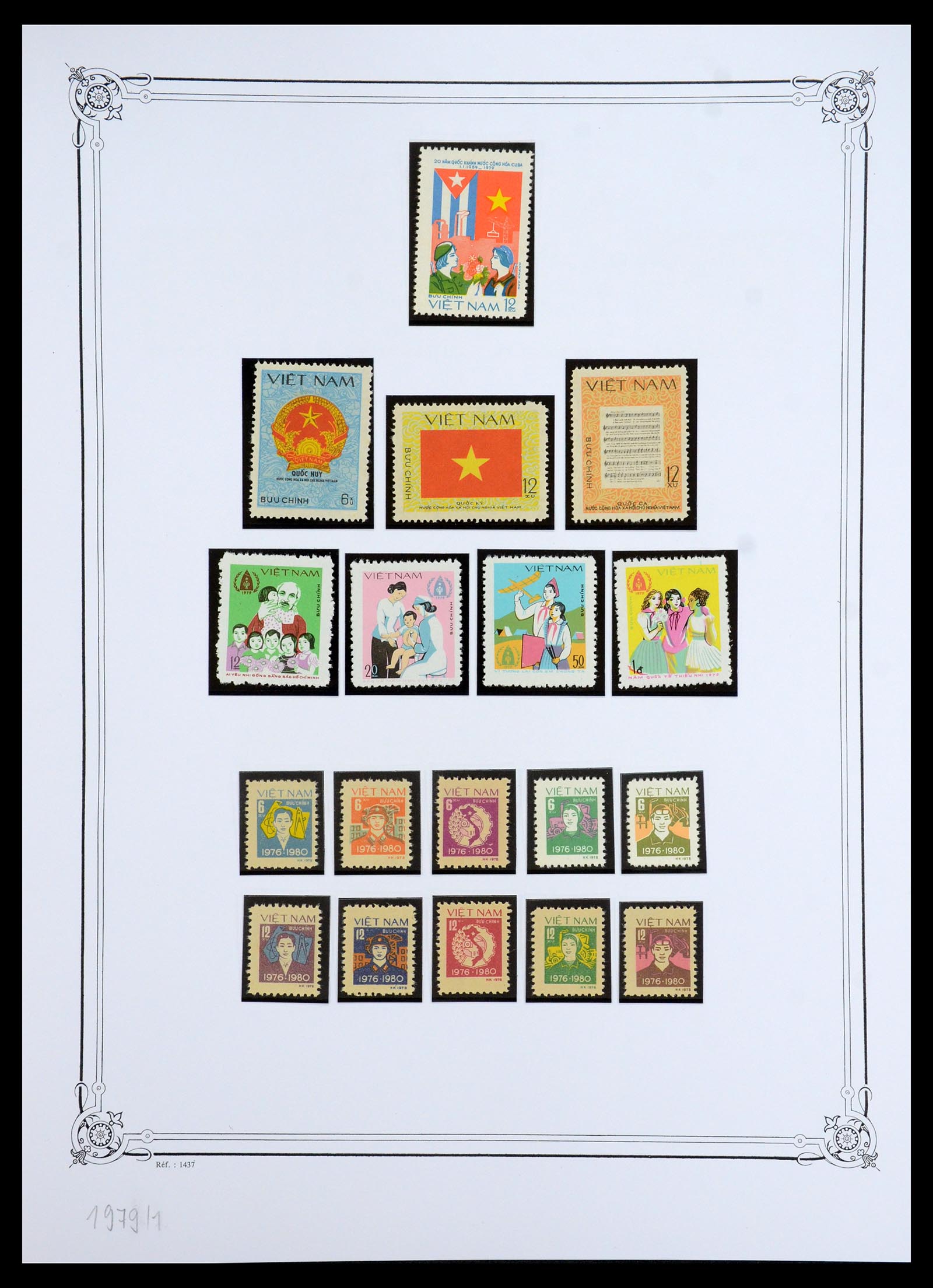 35404 134 - Postzegelverzameling 35404 Vietnam 1945-1991.