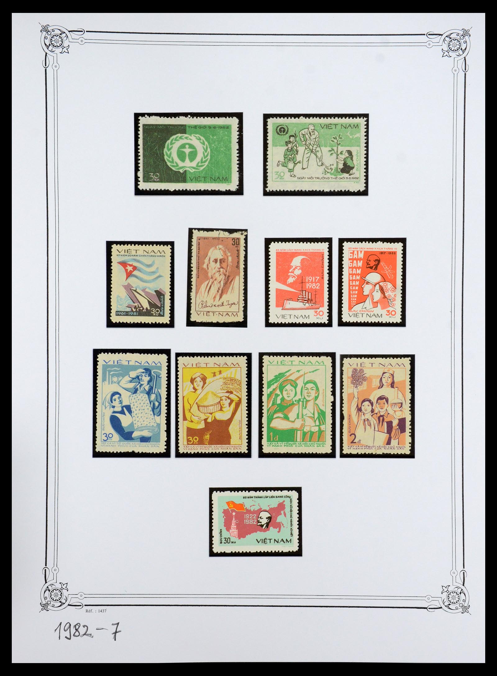 35404 154 - Postzegelverzameling 35404 Vietnam 1945-1991.
