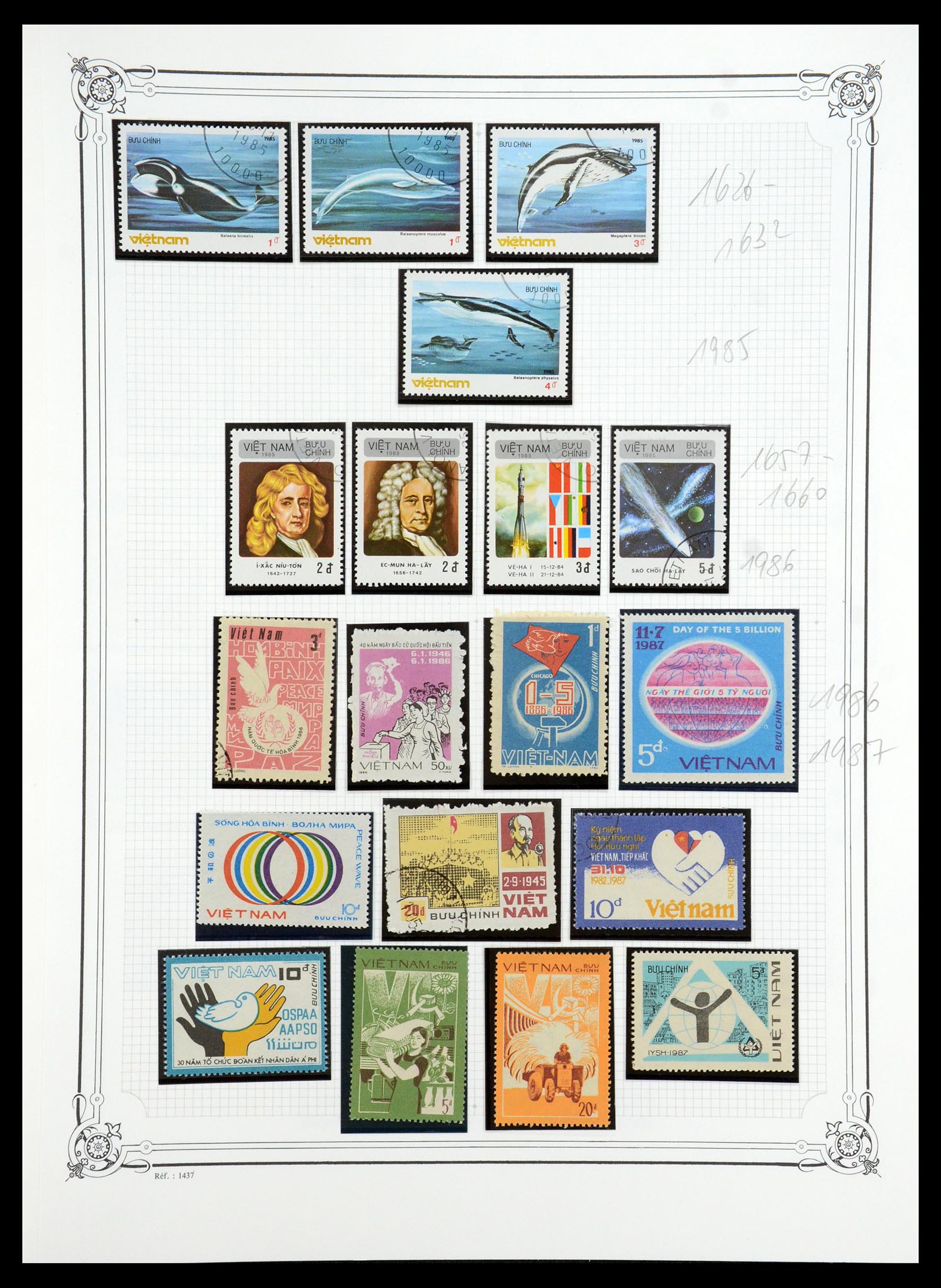 35404 176 - Postzegelverzameling 35404 Vietnam 1945-1991.