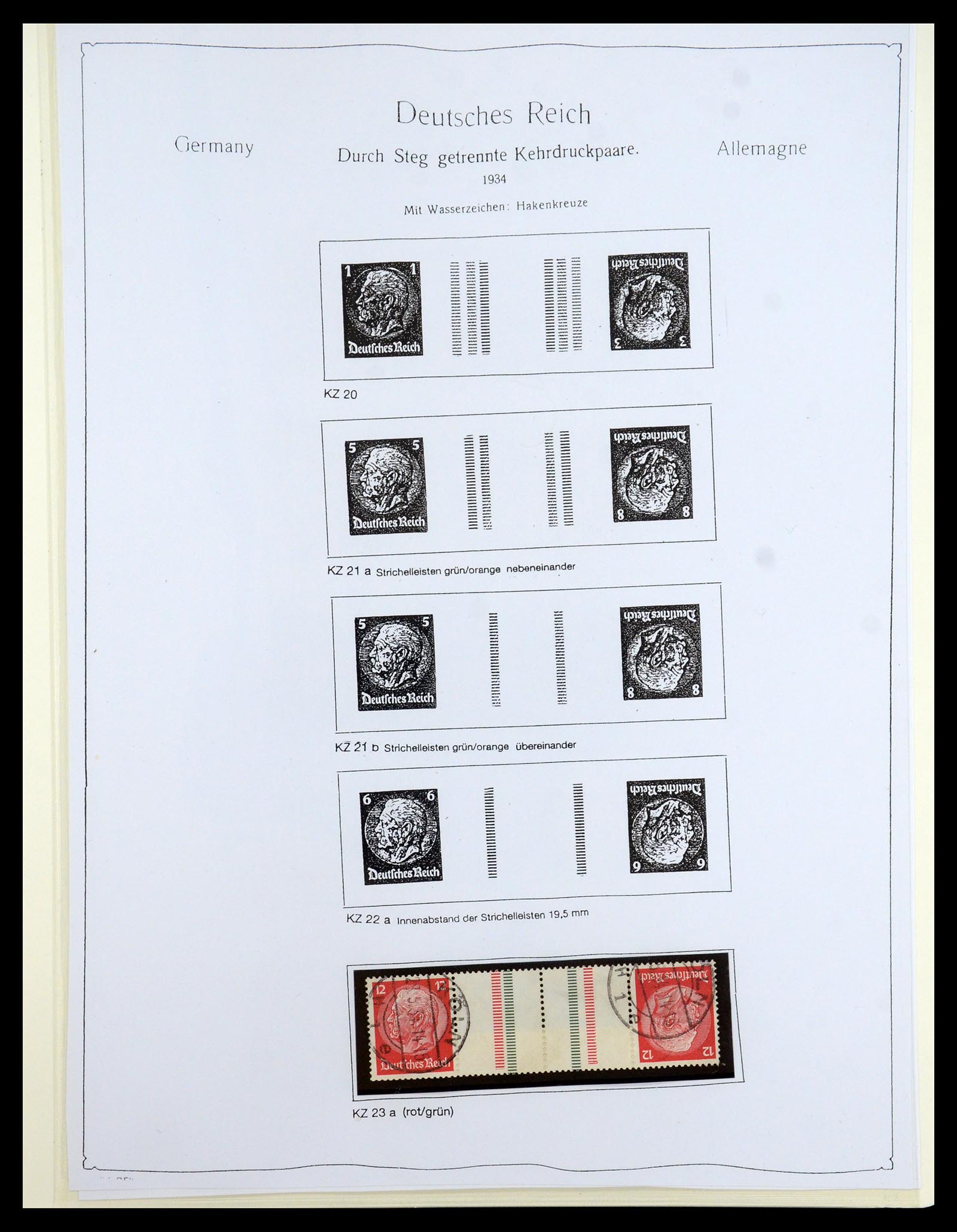 35408 018 - Postzegelverzameling 35408 Duitse Rijk combinaties 1933-1945.
