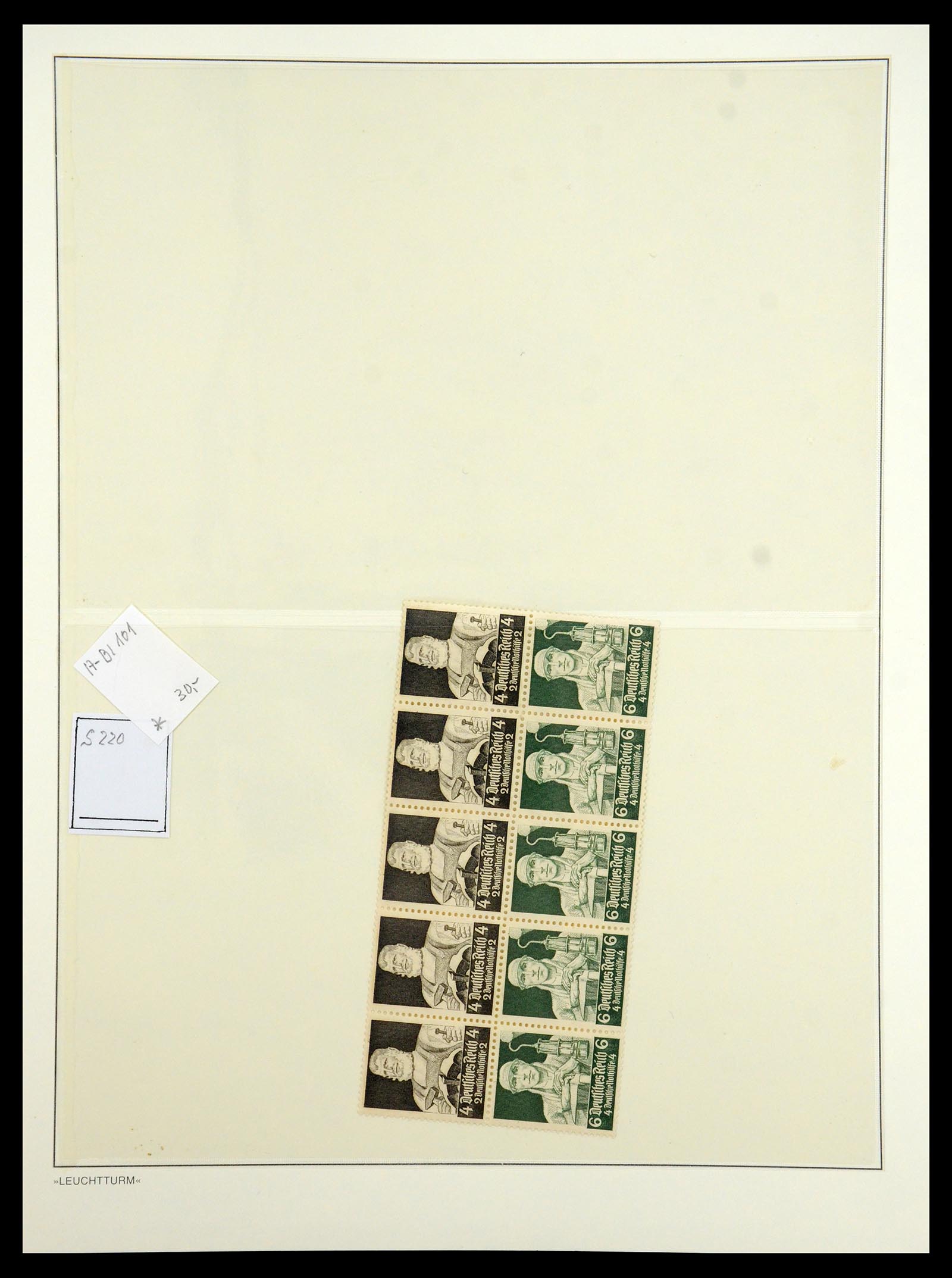 35408 026 - Postzegelverzameling 35408 Duitse Rijk combinaties 1933-1945.