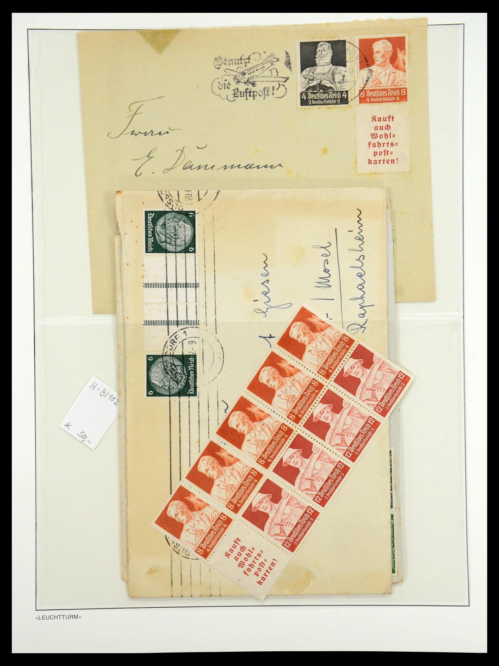 35408 031 - Postzegelverzameling 35408 Duitse Rijk combinaties 1933-1945.