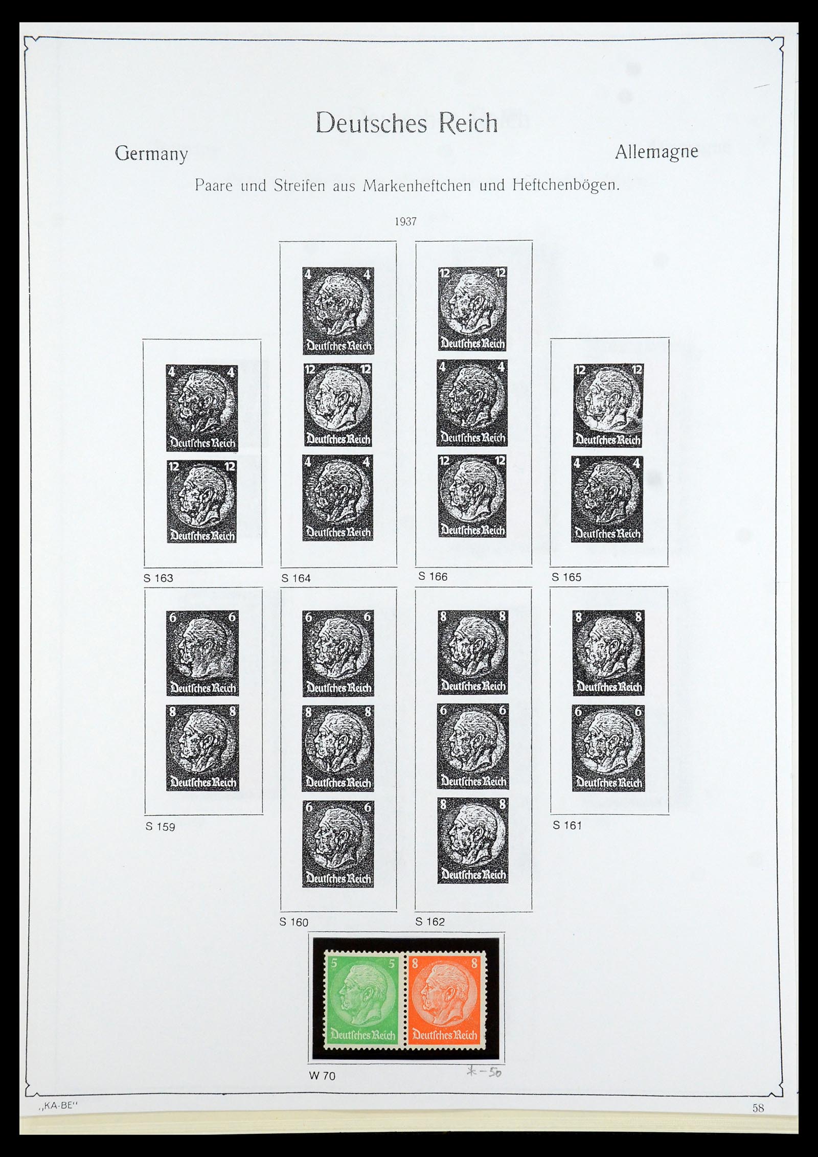35408 060 - Stamp Collection 35408 German Reich combinations 1933-1945.