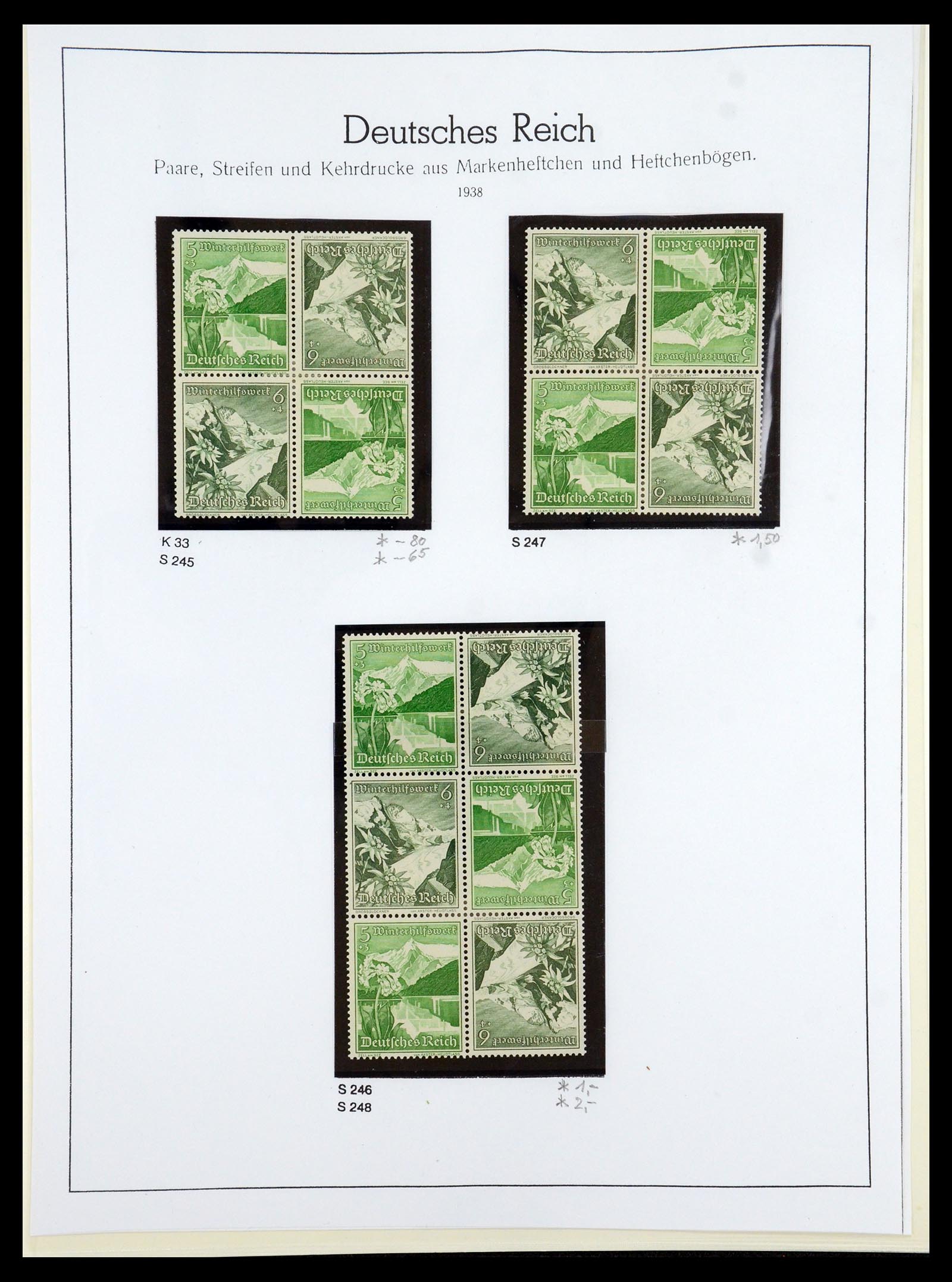 35408 066 - Stamp Collection 35408 German Reich combinations 1933-1945.