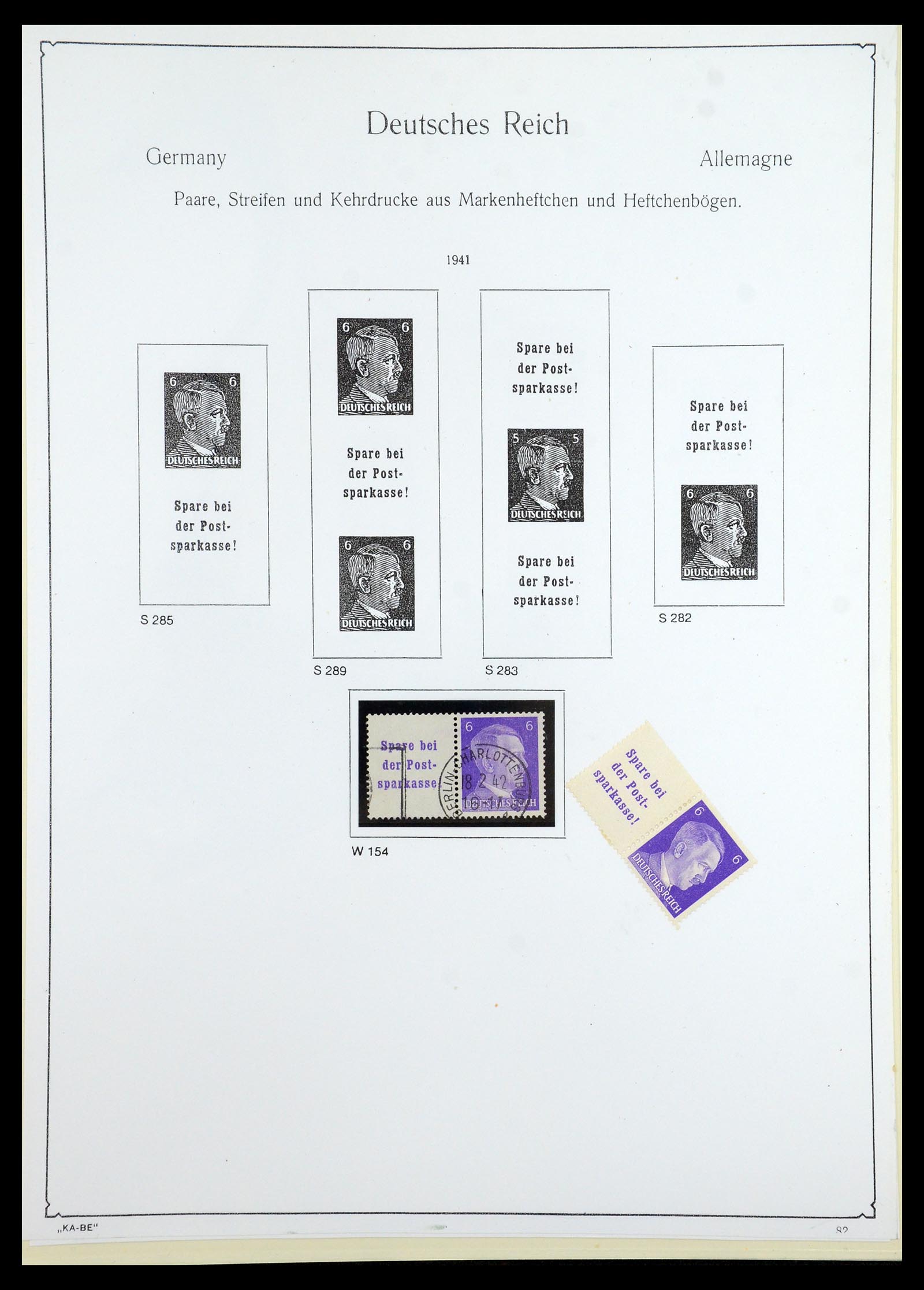 35408 123 - Stamp Collection 35408 German Reich combinations 1933-1945.