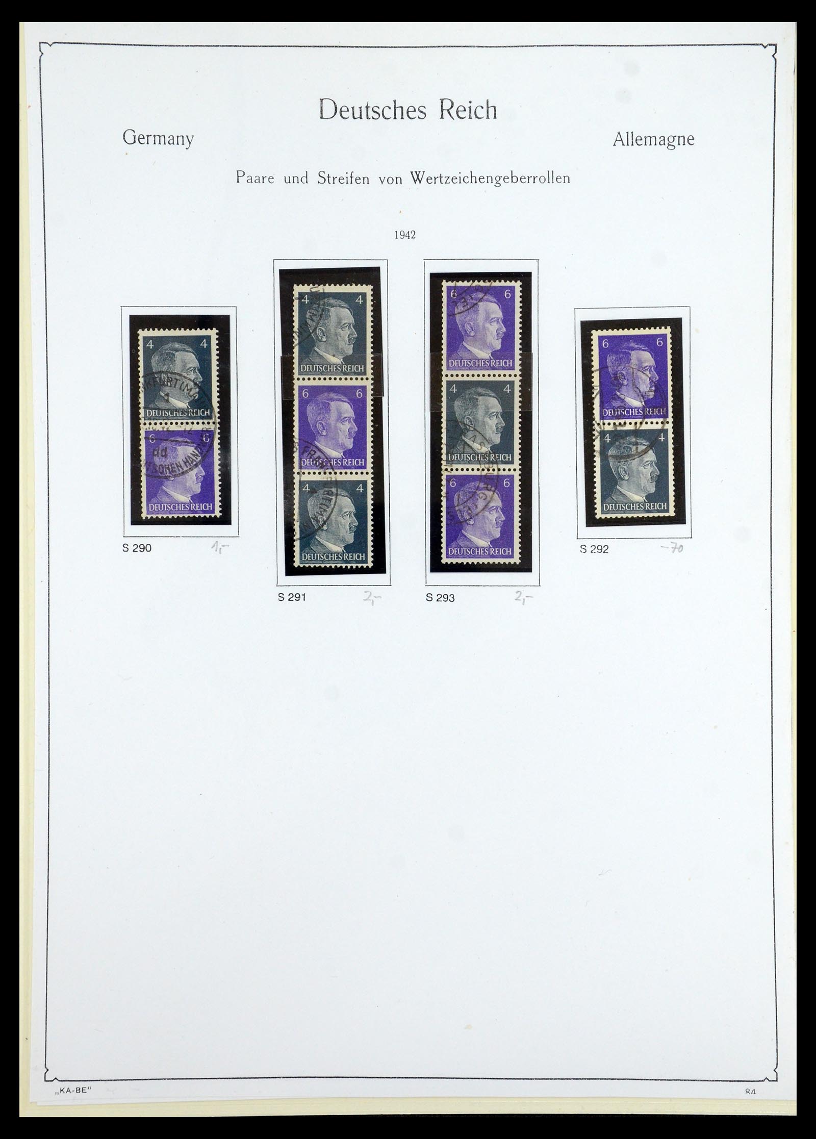 35408 126 - Stamp Collection 35408 German Reich combinations 1933-1945.