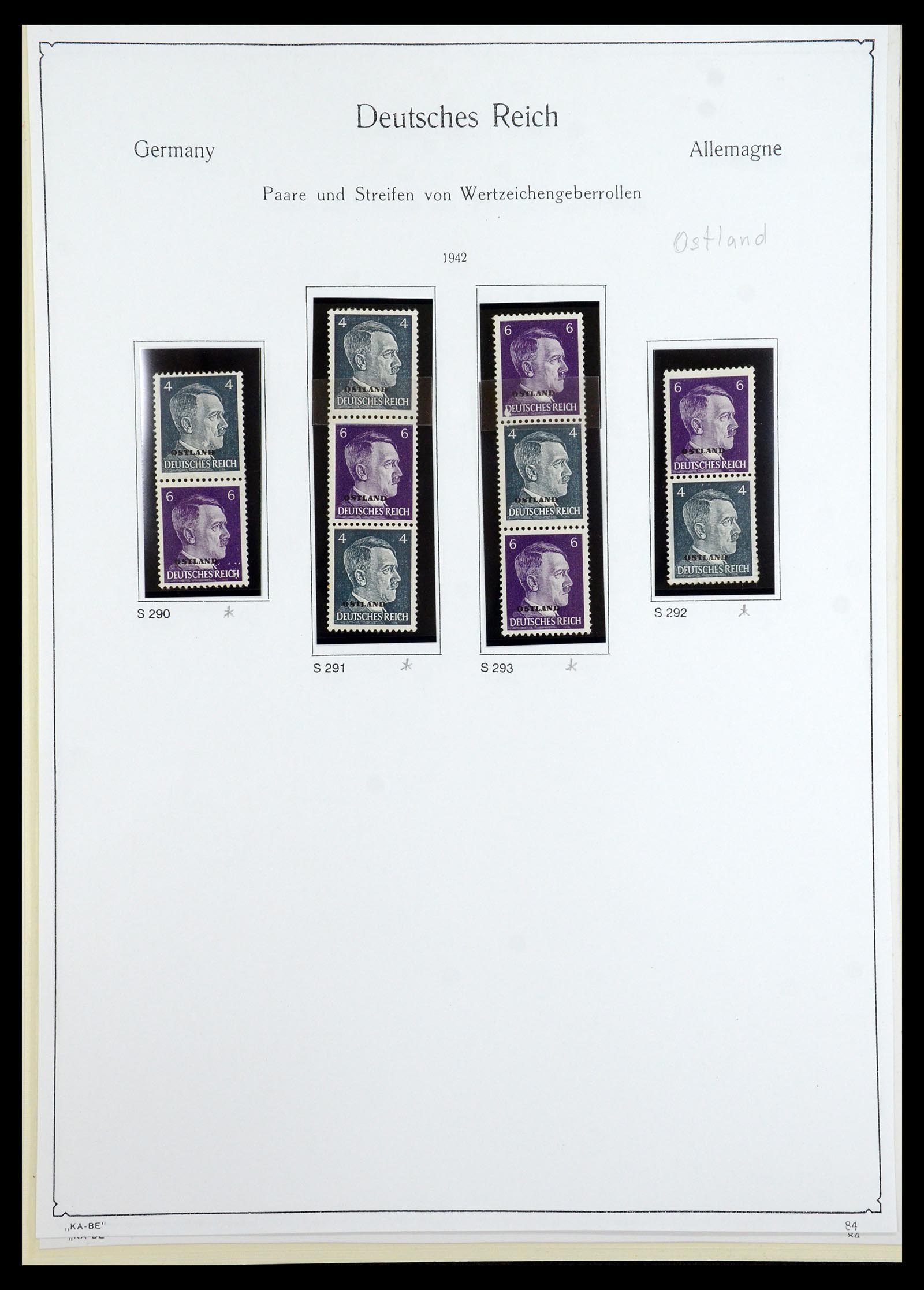 35408 127 - Stamp Collection 35408 German Reich combinations 1933-1945.