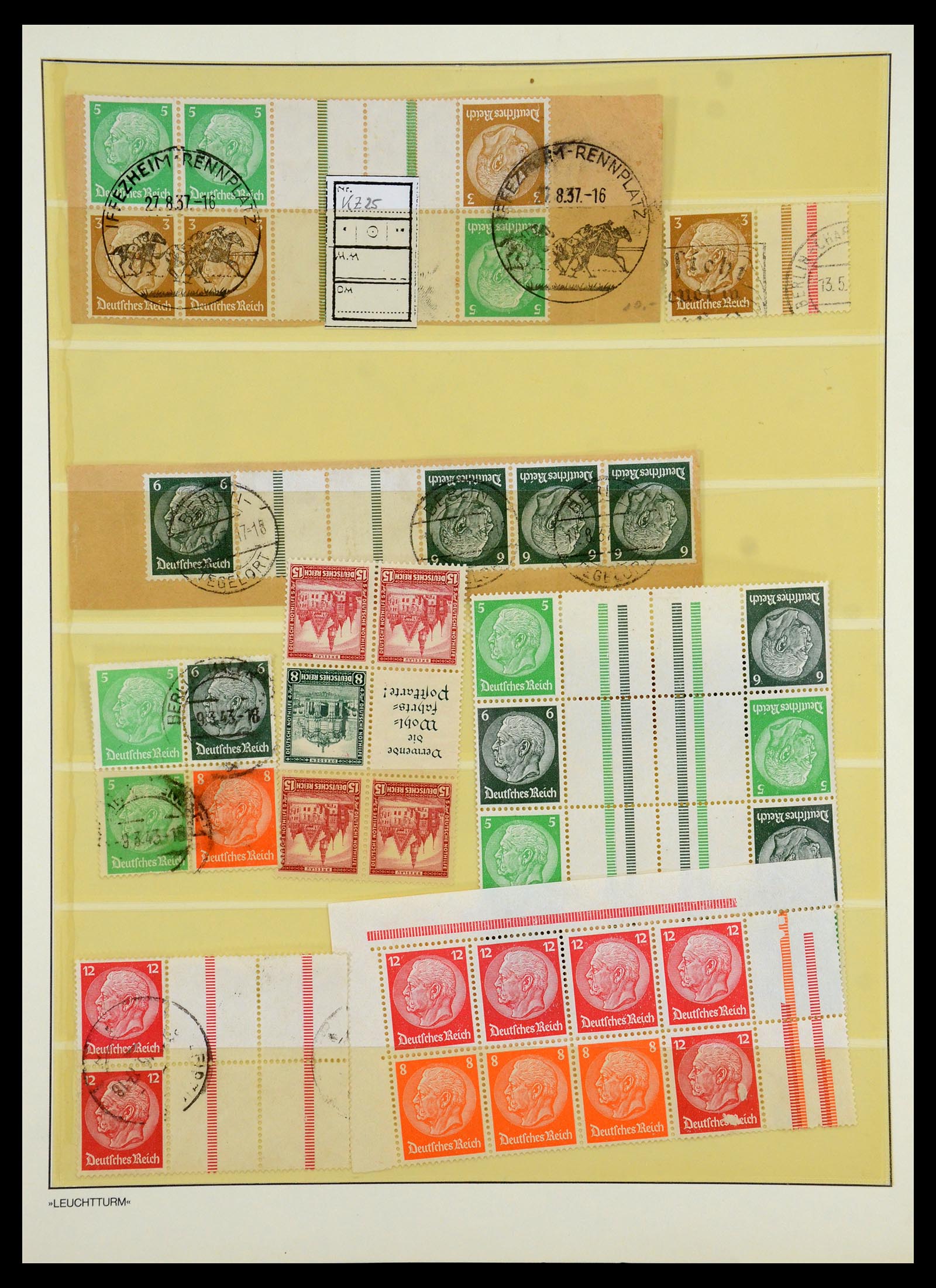 35408 128 - Stamp Collection 35408 German Reich combinations 1933-1945.