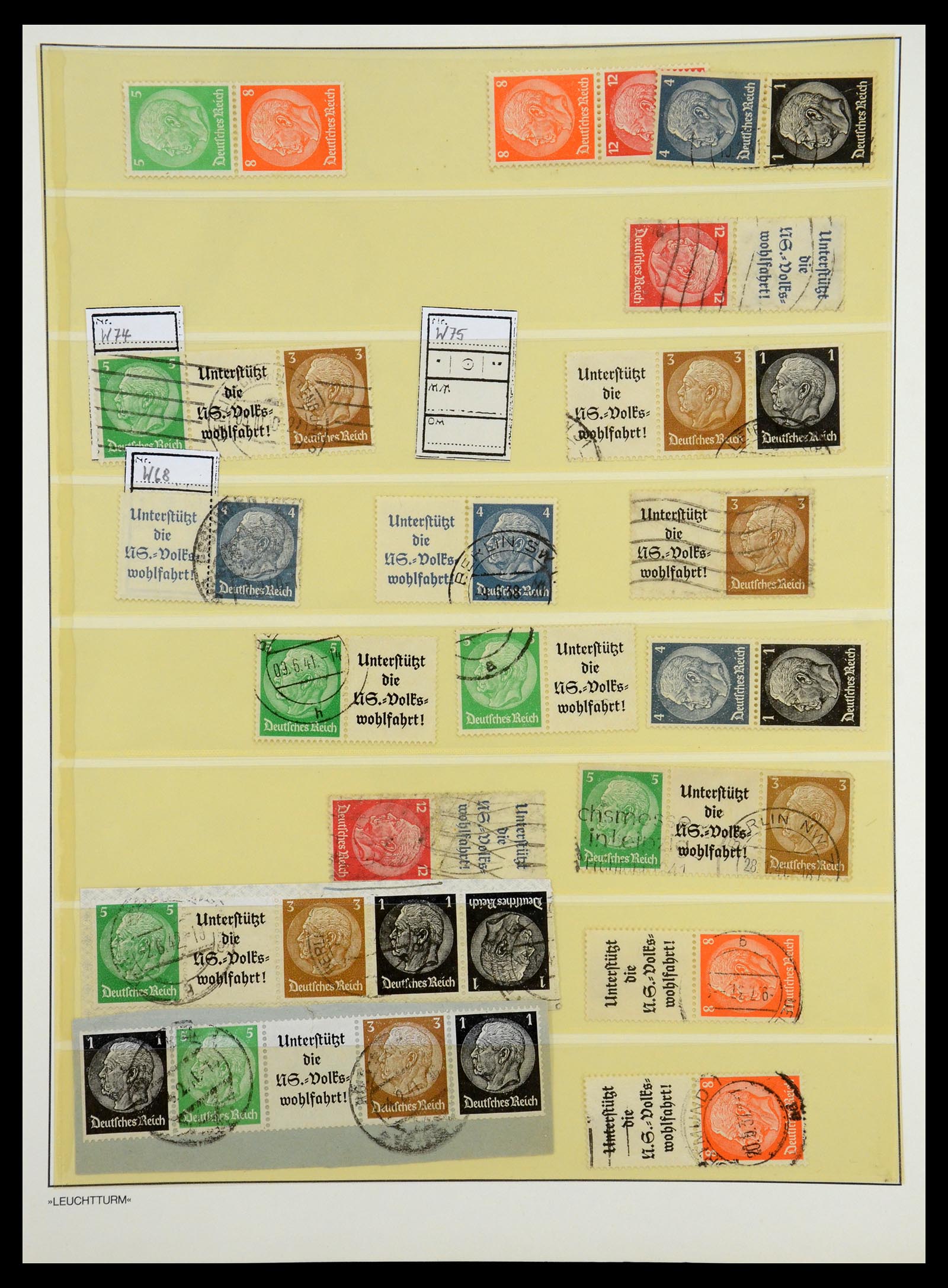 35408 130 - Stamp Collection 35408 German Reich combinations 1933-1945.